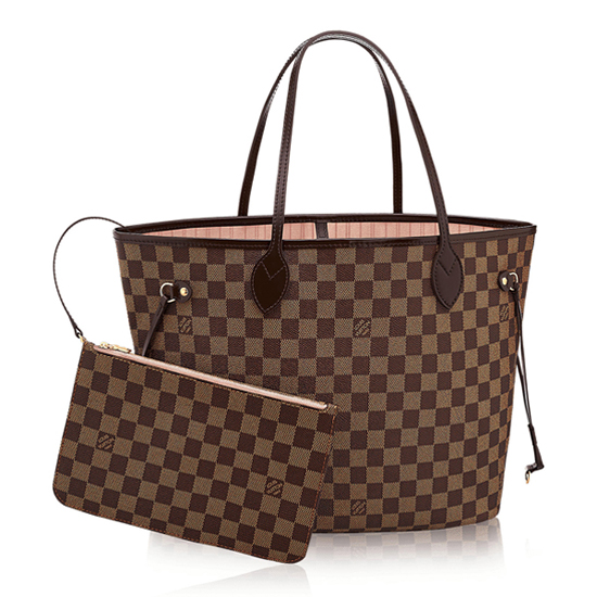 Louis Vuitton N41603 Neverfull MM Shoulder Bag Damier Ebene Canvas Louis Vuitton N41603 Neverfull MM Shoulder Bag Damier Ebene Canvas