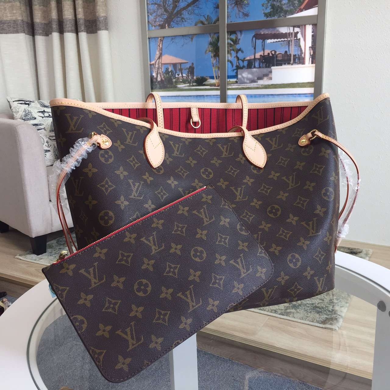 Louis Vuitton Neverfull MM Bag Monogram Canvas M40996 Louis Vuitton Neverfull MM Bag Monogram Canvas M40996