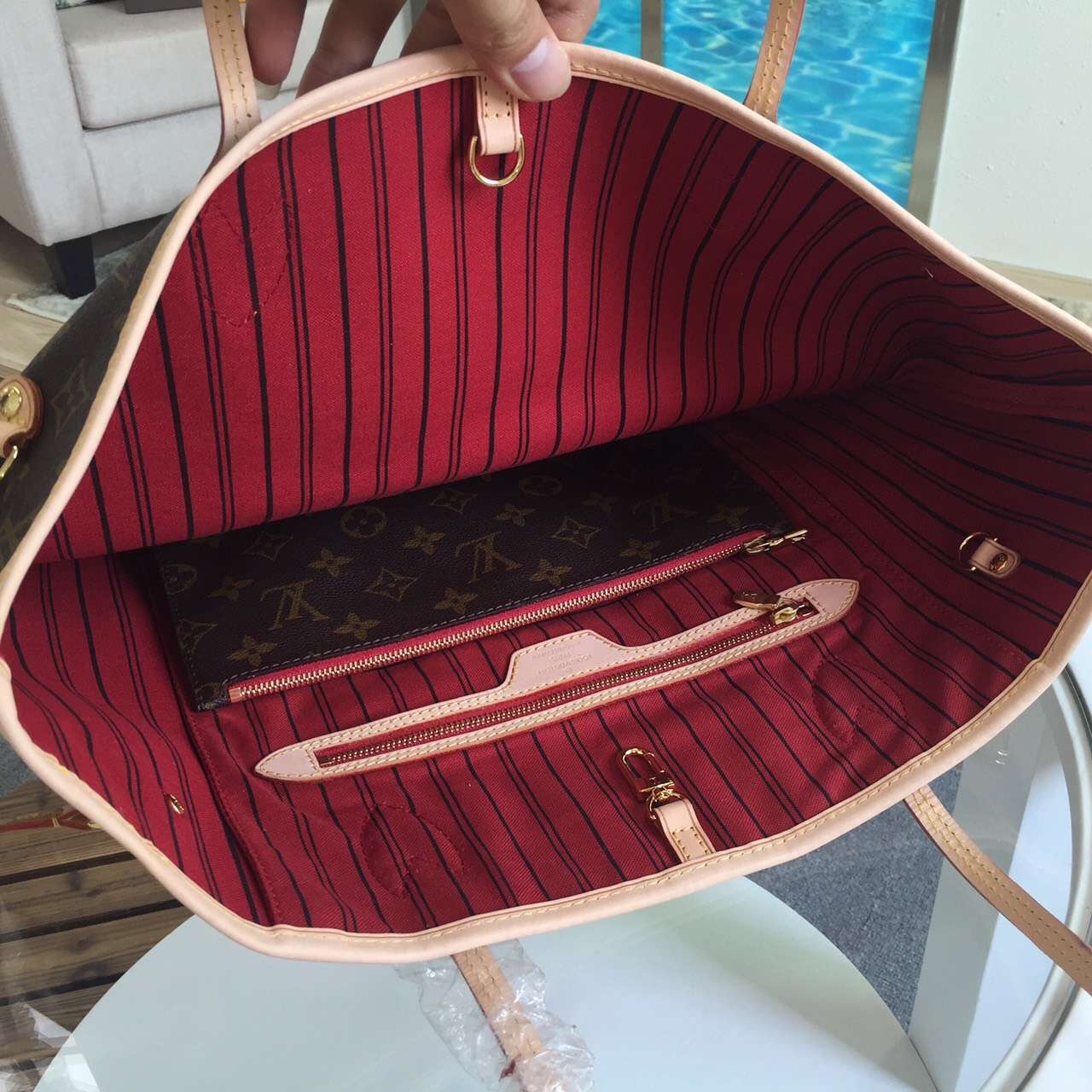 Louis Vuitton Neverfull MM Bag Monogram Canvas M40996 Louis Vuitton Neverfull MM Bag Monogram Canvas M40996