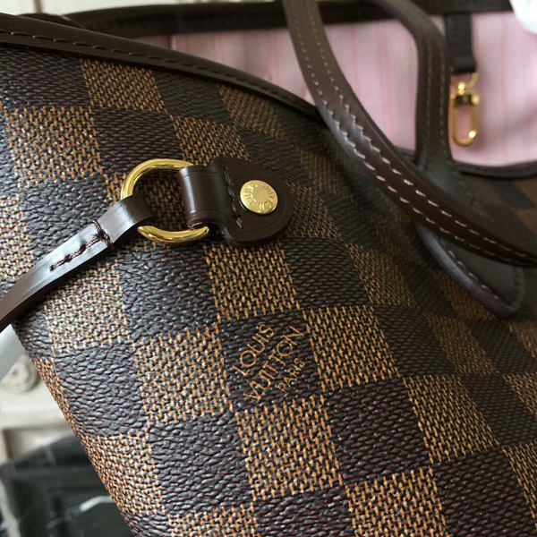 Louis Vuitton N41603 Neverfull MM Shoulder Bag Damier Ebene Canvas Louis Vuitton N41603 Neverfull MM Shoulder Bag Damier Ebene Canvas