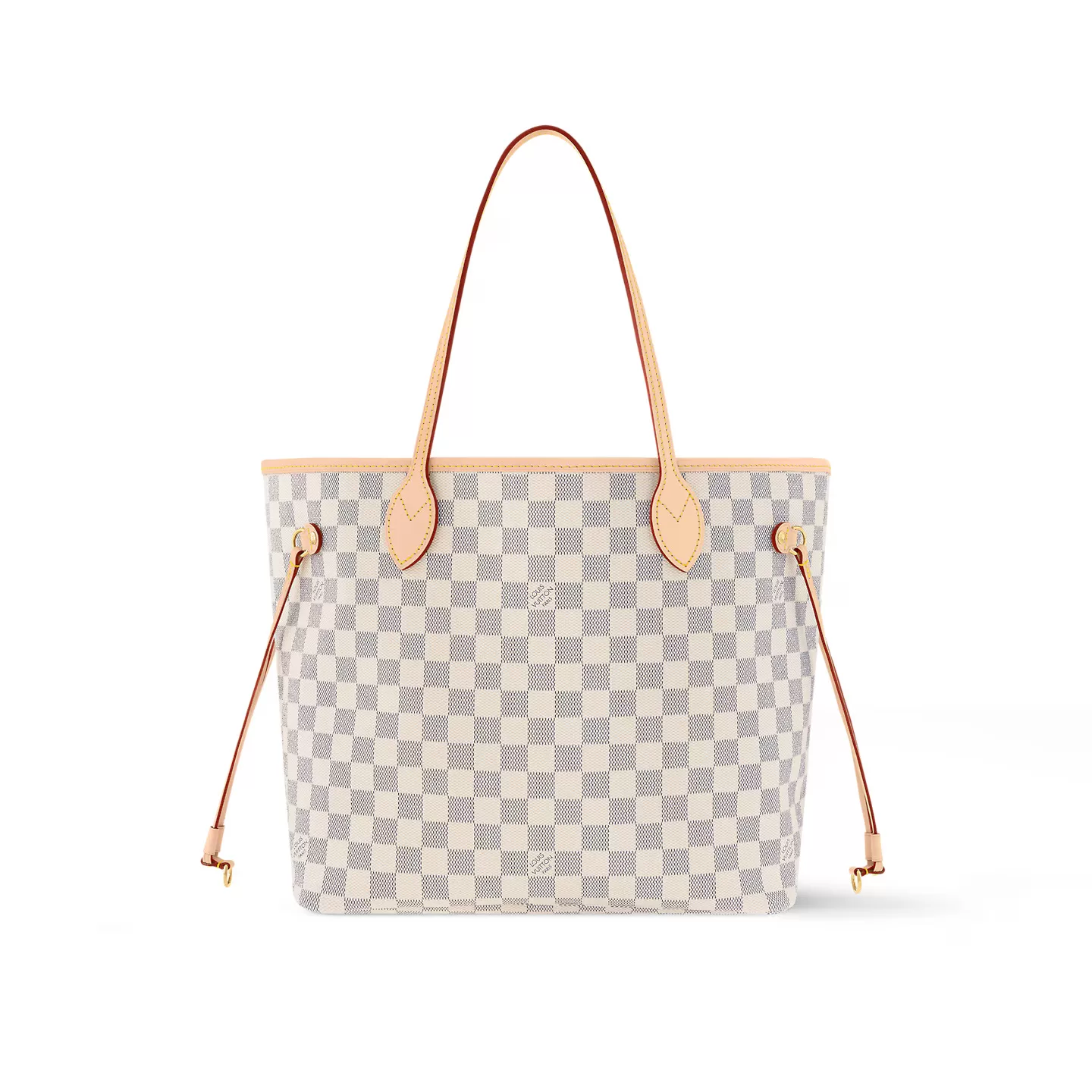 Louis Vuitton N40603 Neverfull MM Rose Ballerine Damier Azur Canvas Louis Vuitton N40603 Neverfull MM Rose Ballerine Damier Azur Canvas
