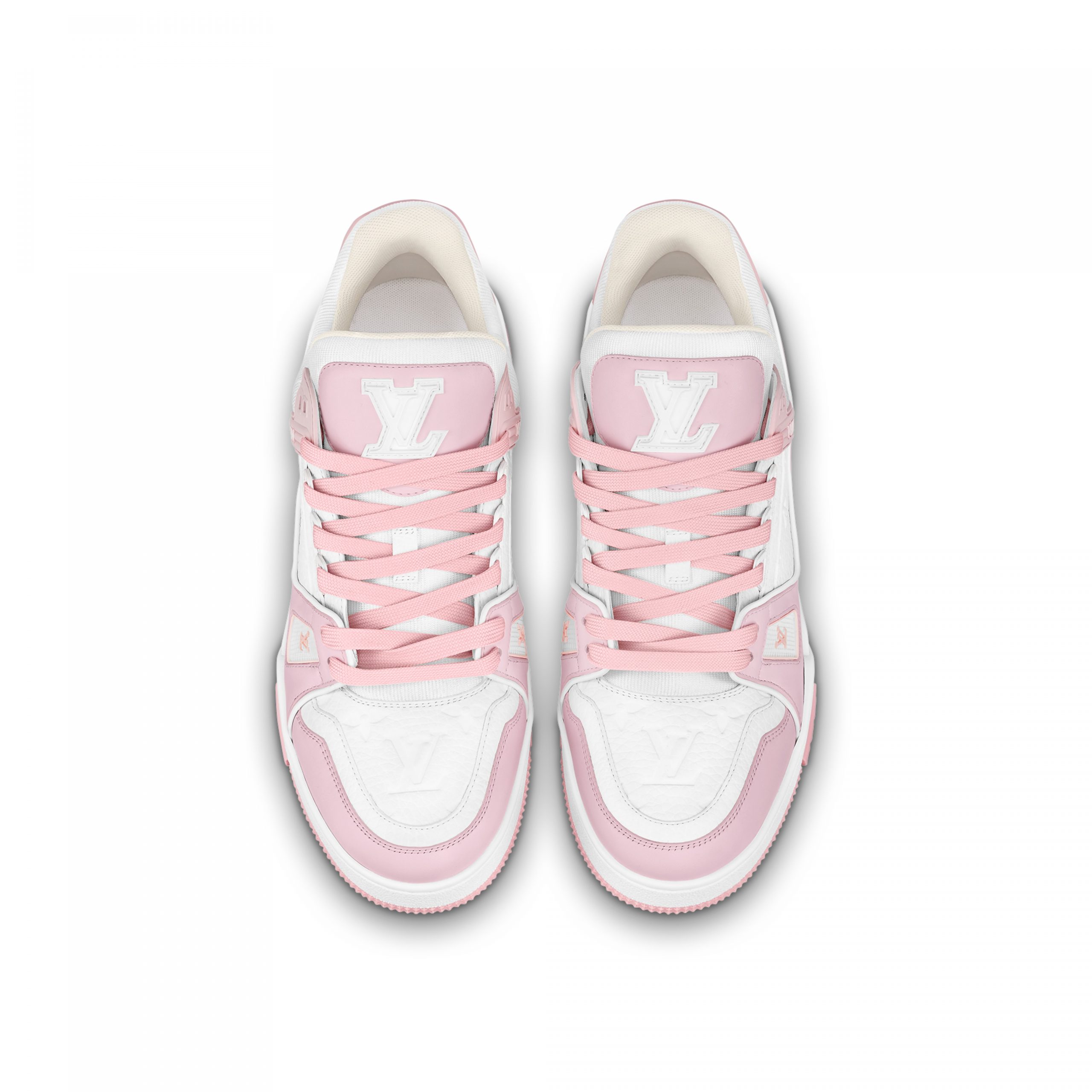Louis Vuitton Trainer Sneaker Pink White 1ABOEI Louis Vuitton Trainer Sneaker Pink White 1ABOEI