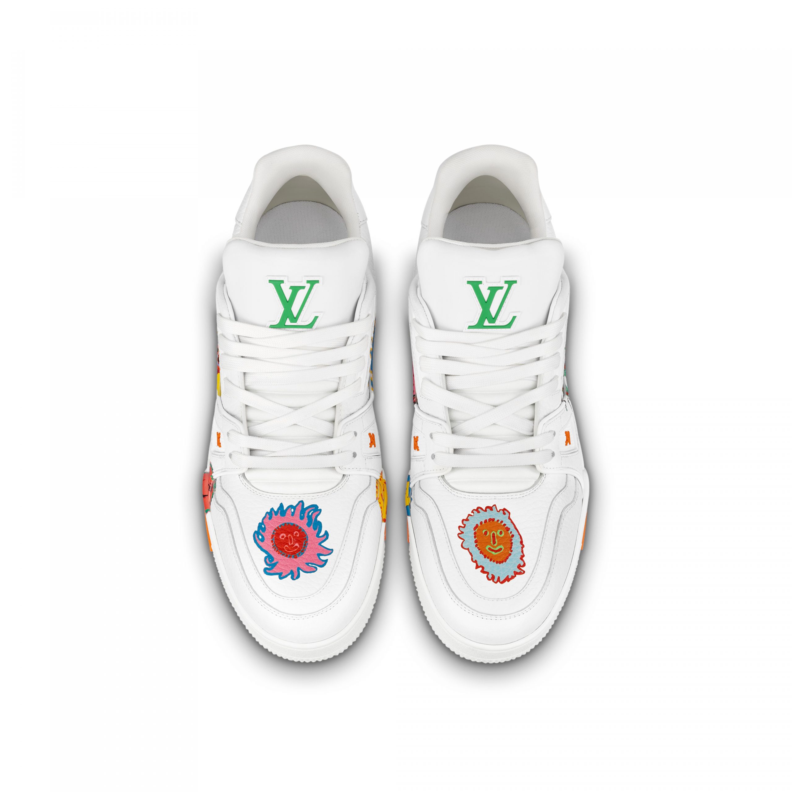 Louis Vuitton Trainer Sneaker LV x YK LV White 1ABD39 Louis Vuitton Trainer Sneaker LV x YK LV White 1ABD39