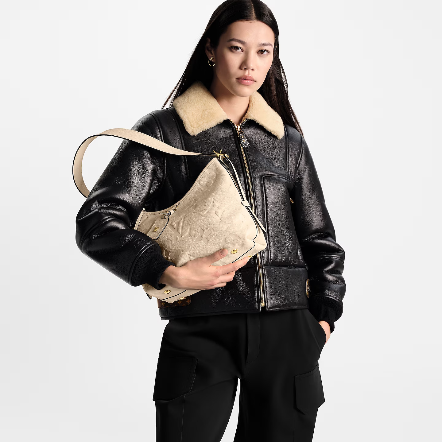 Louis Vuitton Crème Beige M46293 CarryAll PM Louis Vuitton Crème Beige M46293 CarryAll PM