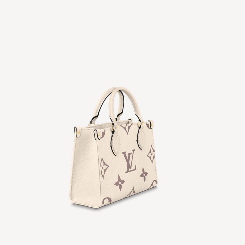 Louis Vuitton Empreinte Monogram Giant Onthego PM M45654 Creme Bois De Rose Louis Vuitton Empreinte Monogram Giant Onthego PM M45654 Creme Bois De Rose