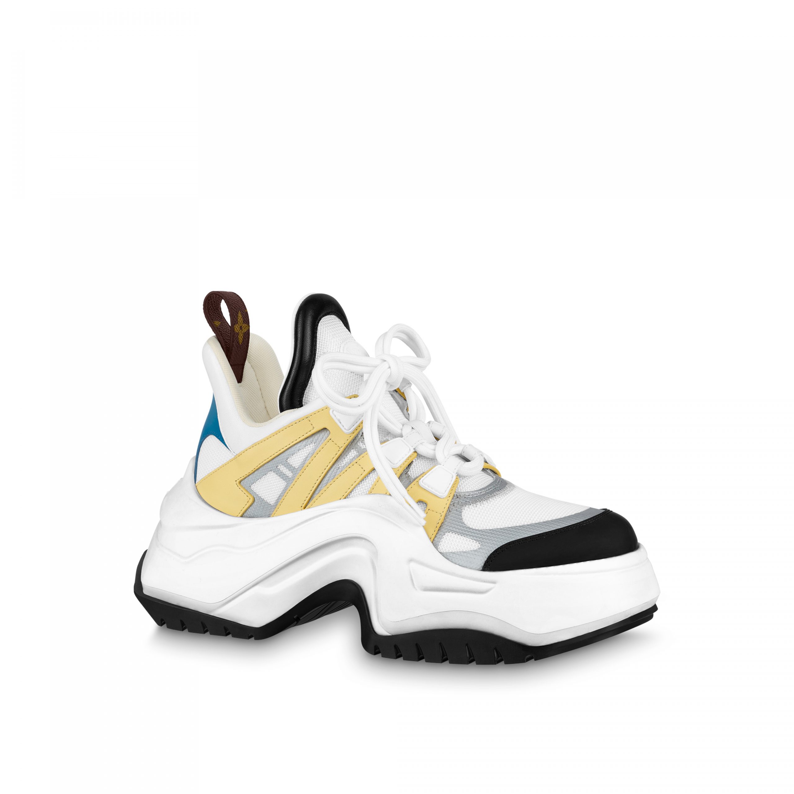 Louis Vuitton LV Archlight 2.0 Platform Sneaker White Yellow 1ABIIE Louis Vuitton LV Archlight 2.0 Platform Sneaker White Yellow 1ABIIE