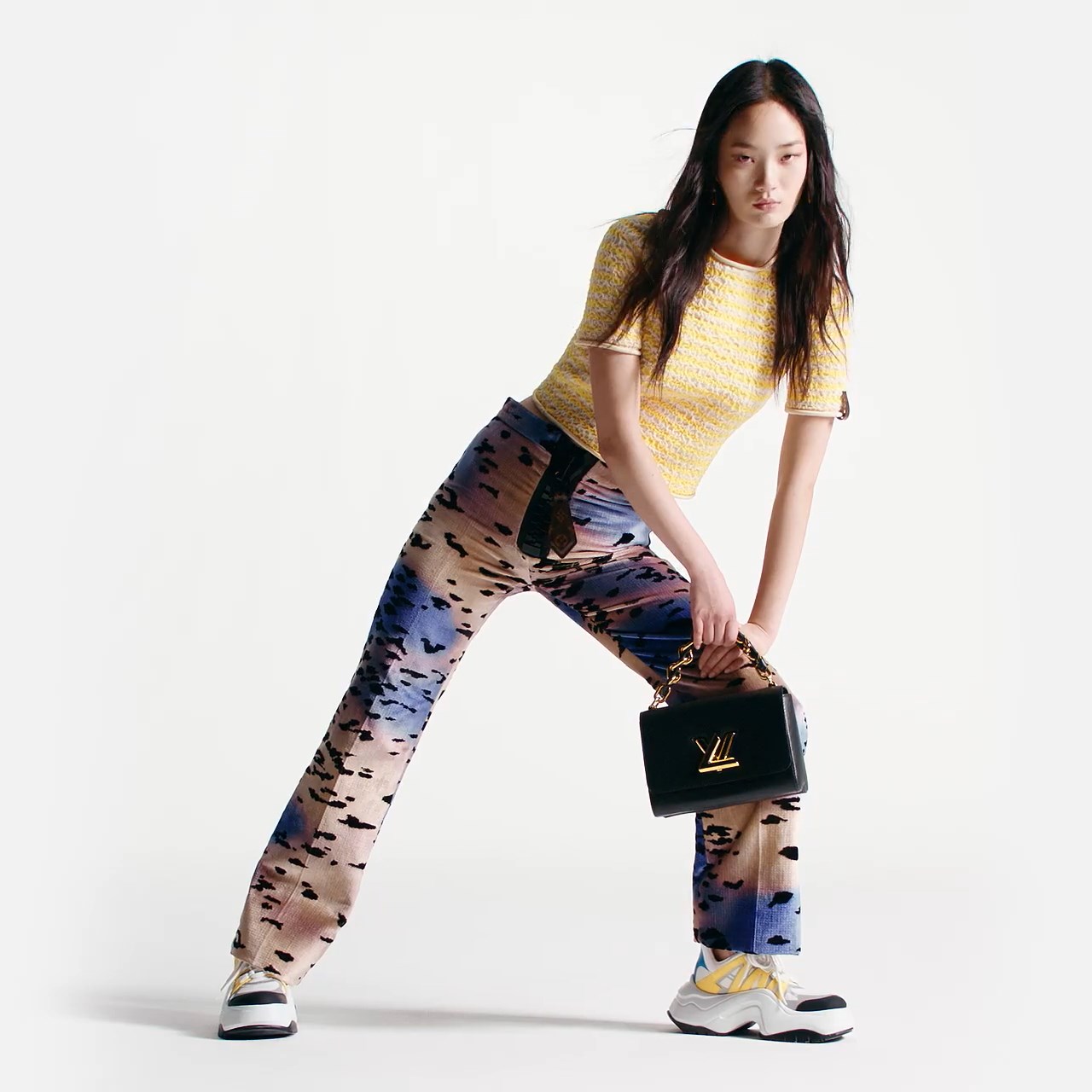 Louis Vuitton LV Archlight 2.0 Platform Sneaker White Yellow 1ABIIE Louis Vuitton LV Archlight 2.0 Platform Sneaker White Yellow 1ABIIE