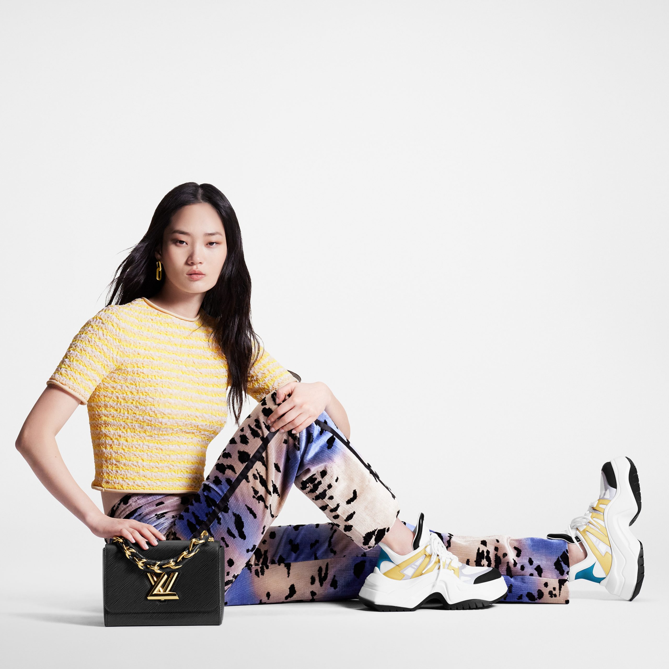 Louis Vuitton LV Archlight 2.0 Platform Sneaker White Yellow 1ABIIE Louis Vuitton LV Archlight 2.0 Platform Sneaker White Yellow 1ABIIE