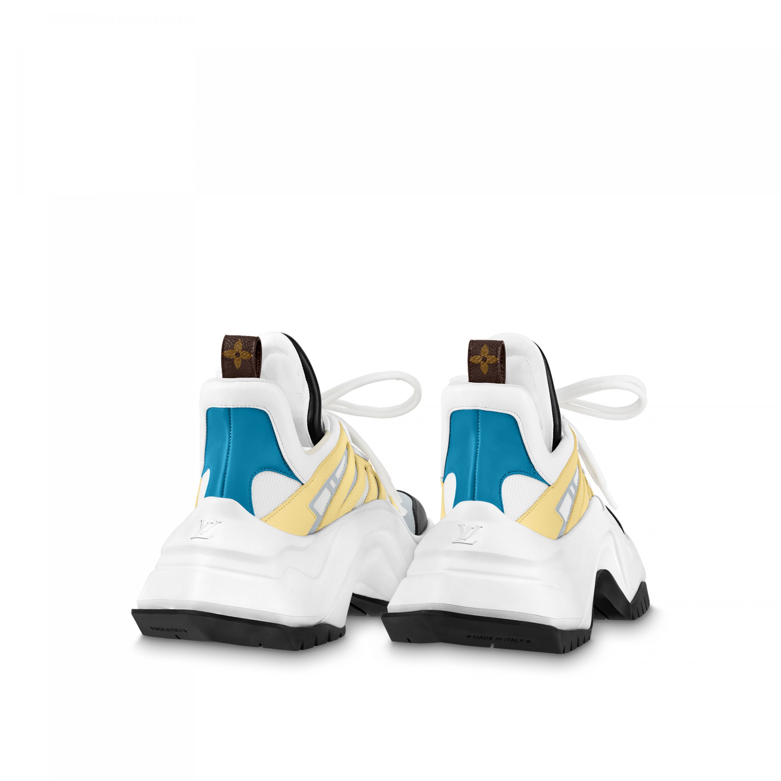 Louis Vuitton LV Archlight 2.0 Platform Sneaker White Yellow 1ABIIE Louis Vuitton LV Archlight 2.0 Platform Sneaker White Yellow 1ABIIE