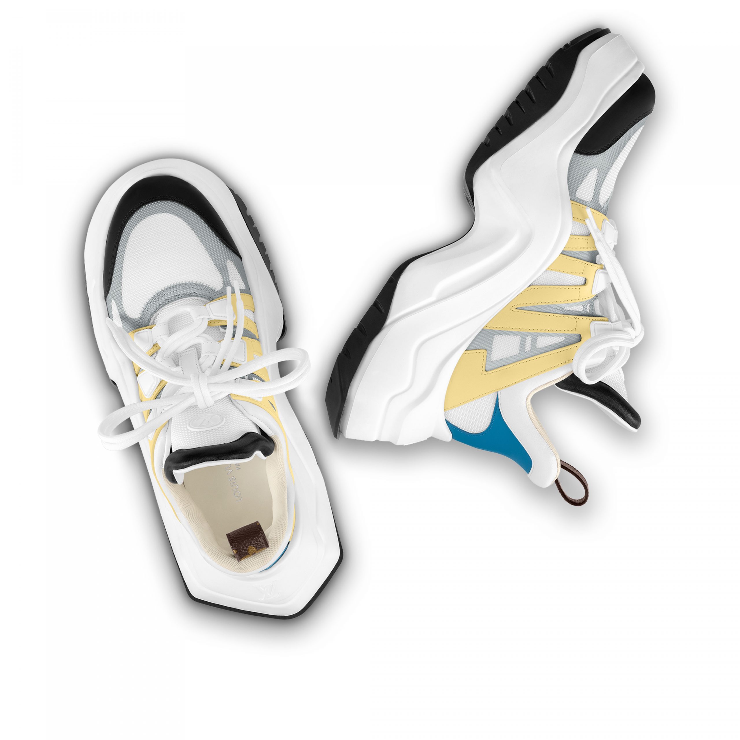 Louis Vuitton LV Archlight 2.0 Platform Sneaker White Yellow 1ABIIE Louis Vuitton LV Archlight 2.0 Platform Sneaker White Yellow 1ABIIE