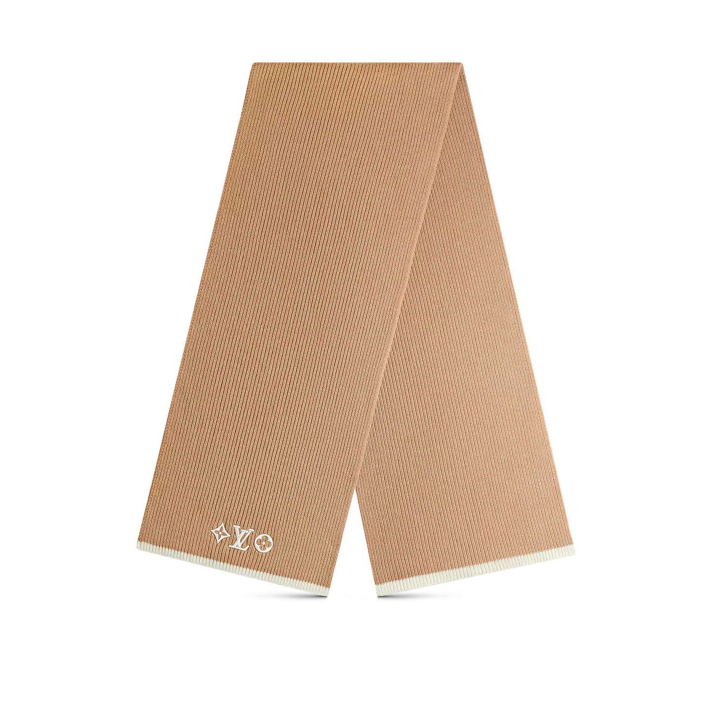 Louis Vuitton Camel M77927 LV Headline Scarf Louis Vuitton Camel M77927 LV Headline Scarf