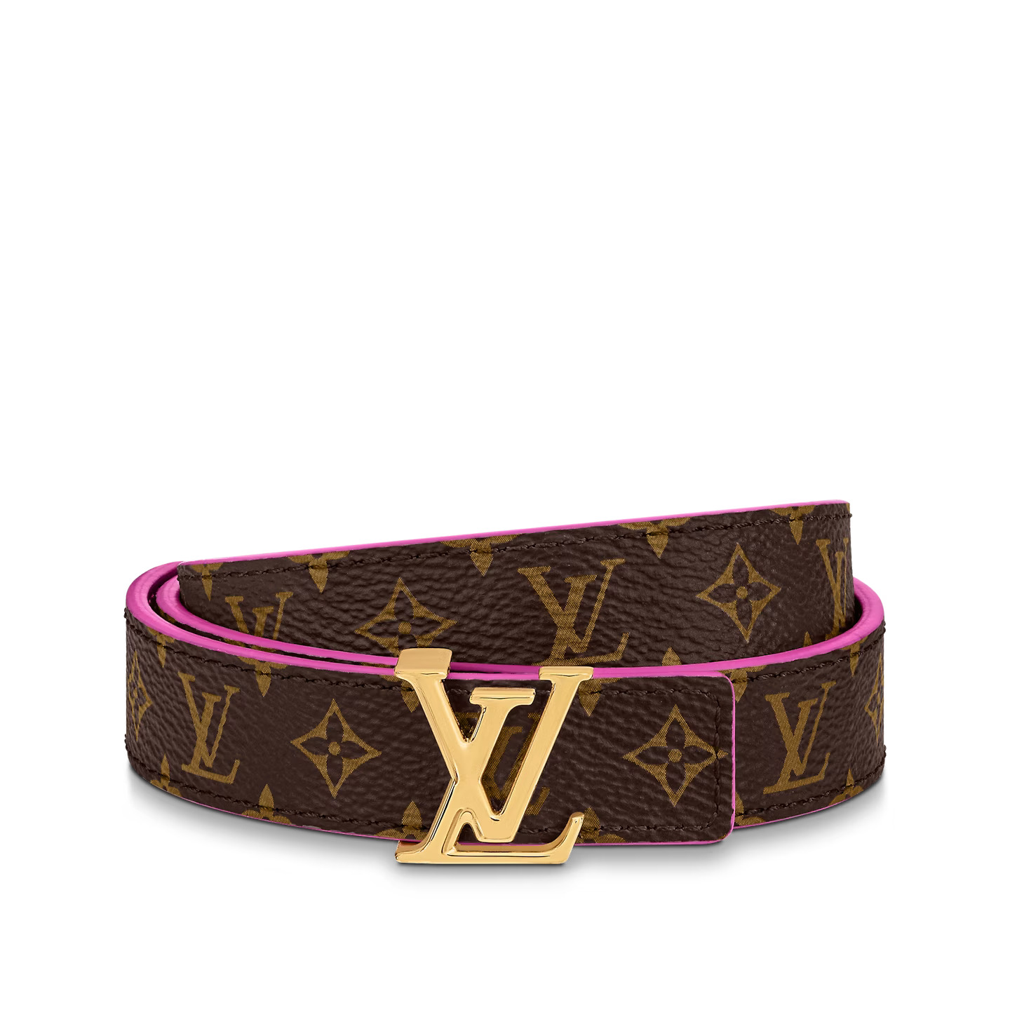 Louis Vuitton M0703X Pink LV Iconic 20mm Reversible Belt Louis Vuitton M0703X Pink LV Iconic 20mm Reversible Belt