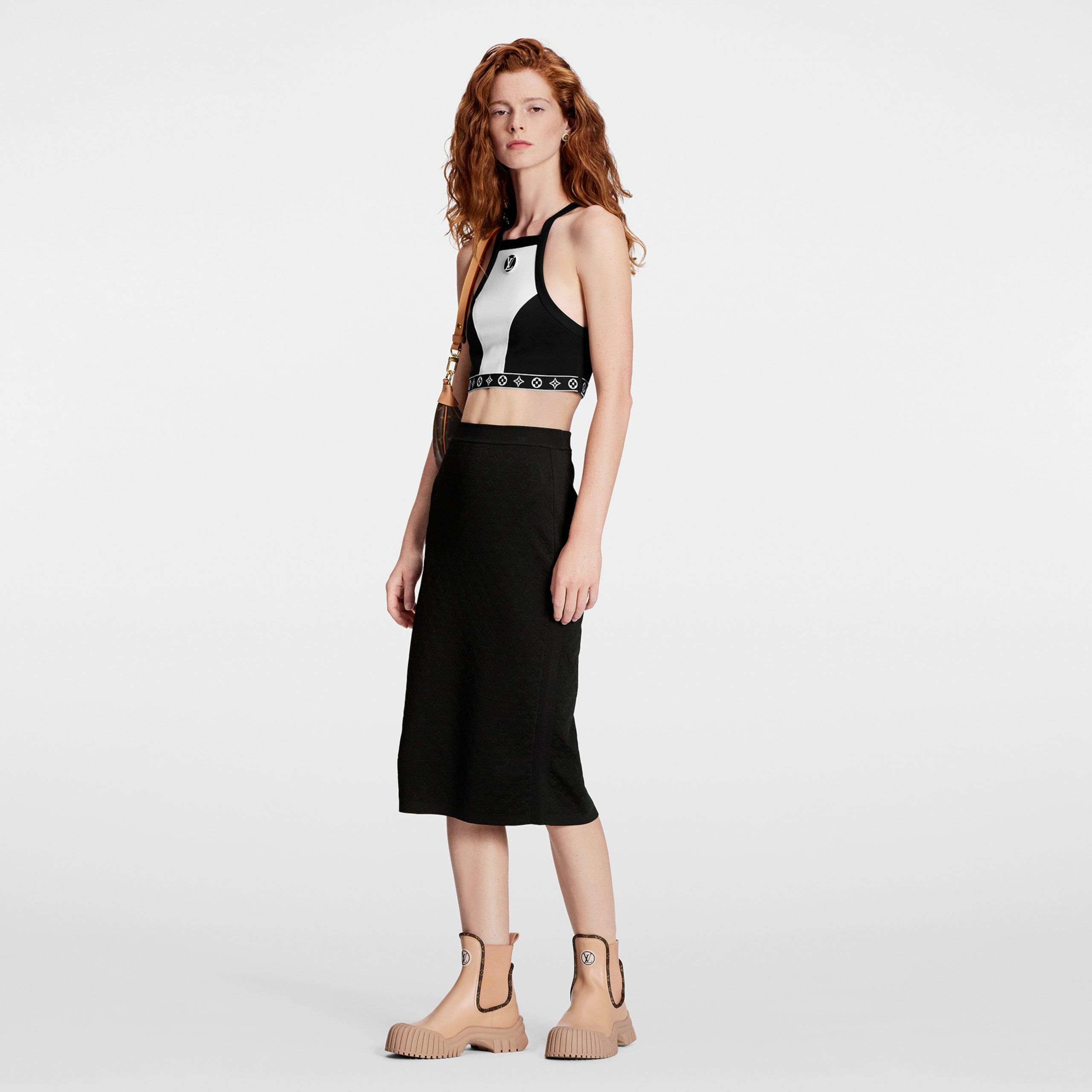 Louis Vuitton LV Ruby Flat Ankle Boot Beige 1AB0EV Louis Vuitton LV Ruby Flat Ankle Boot Beige 1AB0EV