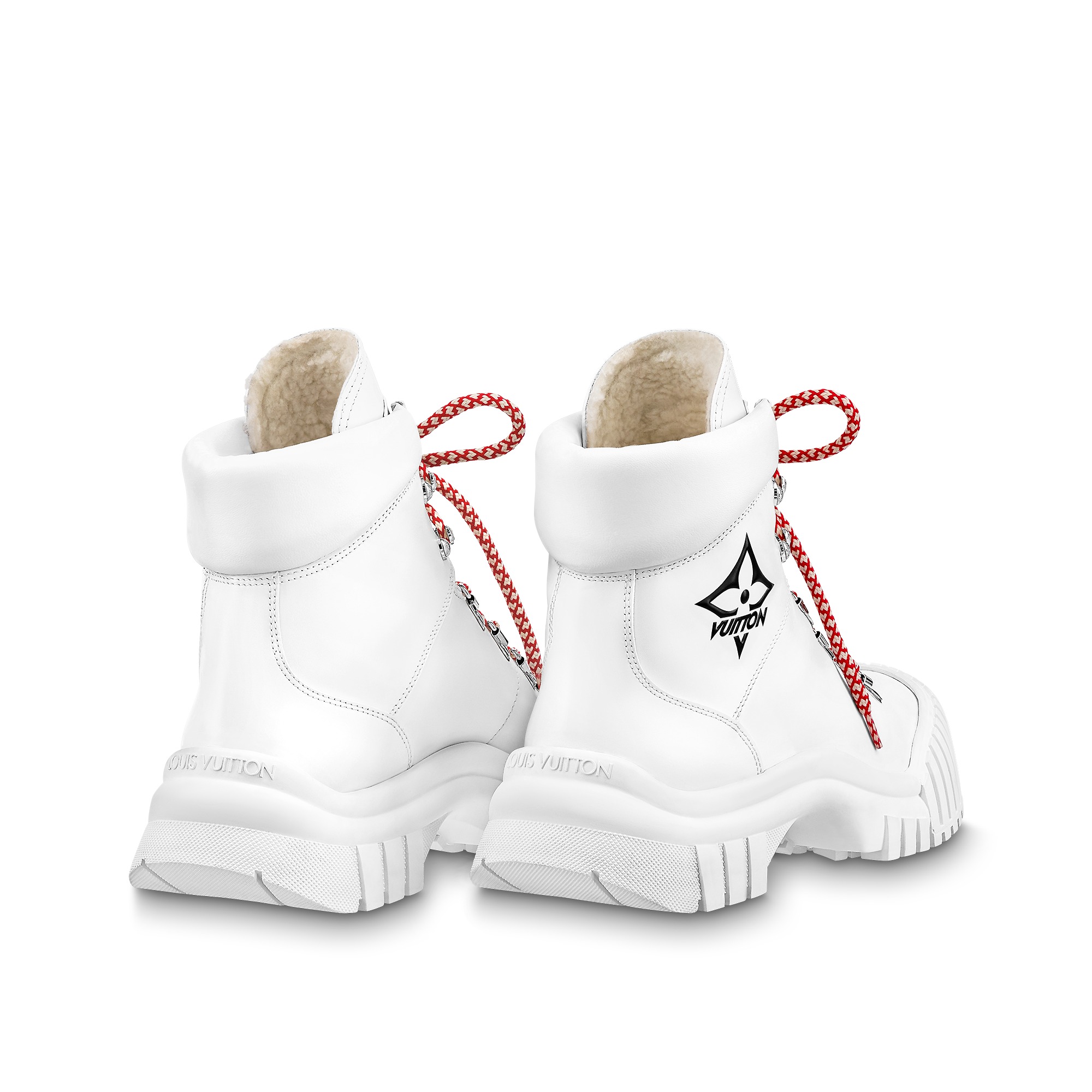 Louis Vuitton LV Ruby Flat Ranger Boot White 1AAM1U Louis Vuitton LV Ruby Flat Ranger Boot White 1AAM1U