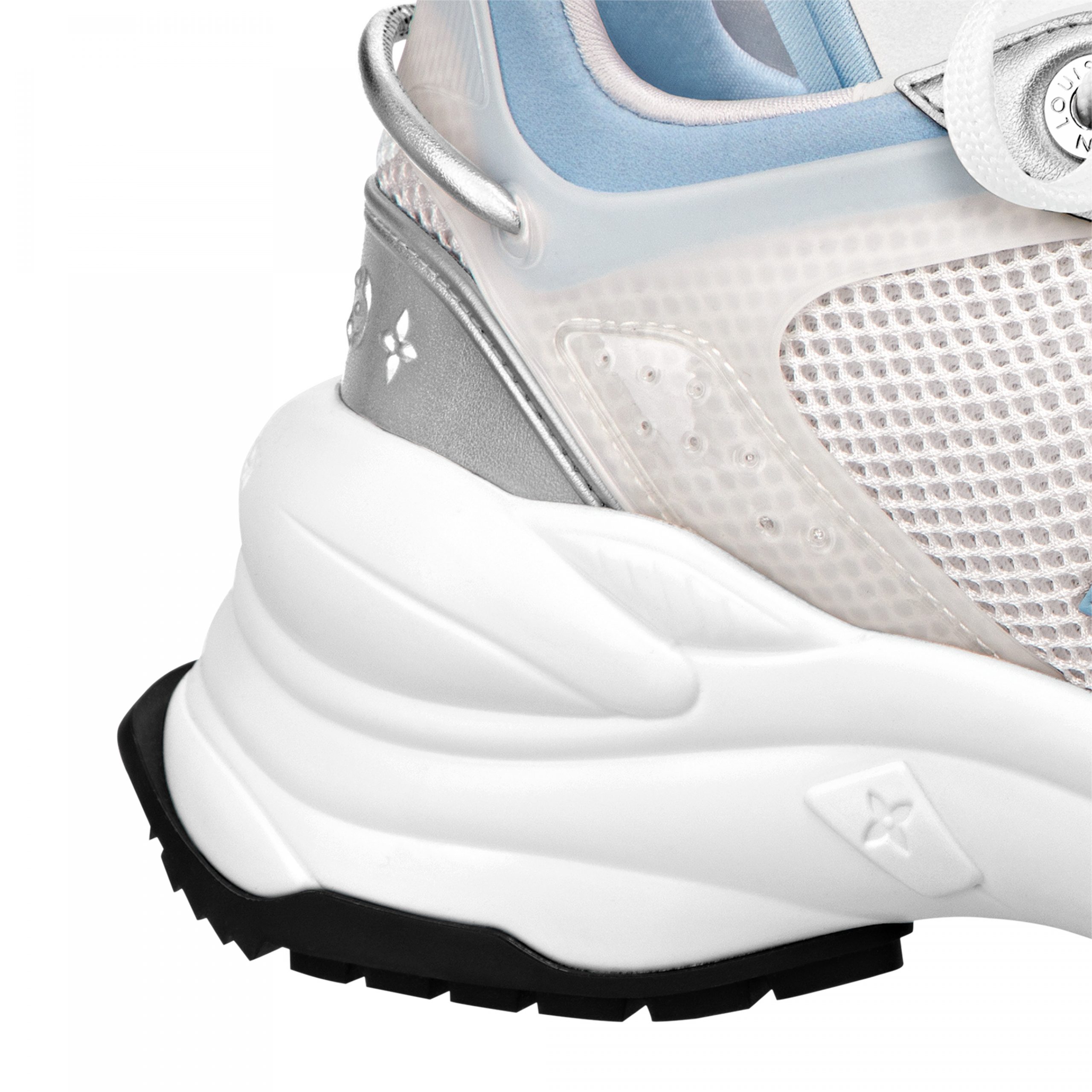 Louis Vuitton LV Run 55 Sneaker Monogram Flowers Blue 1ABVIR Louis Vuitton LV Run 55 Sneaker Monogram Flowers Blue 1ABVIR