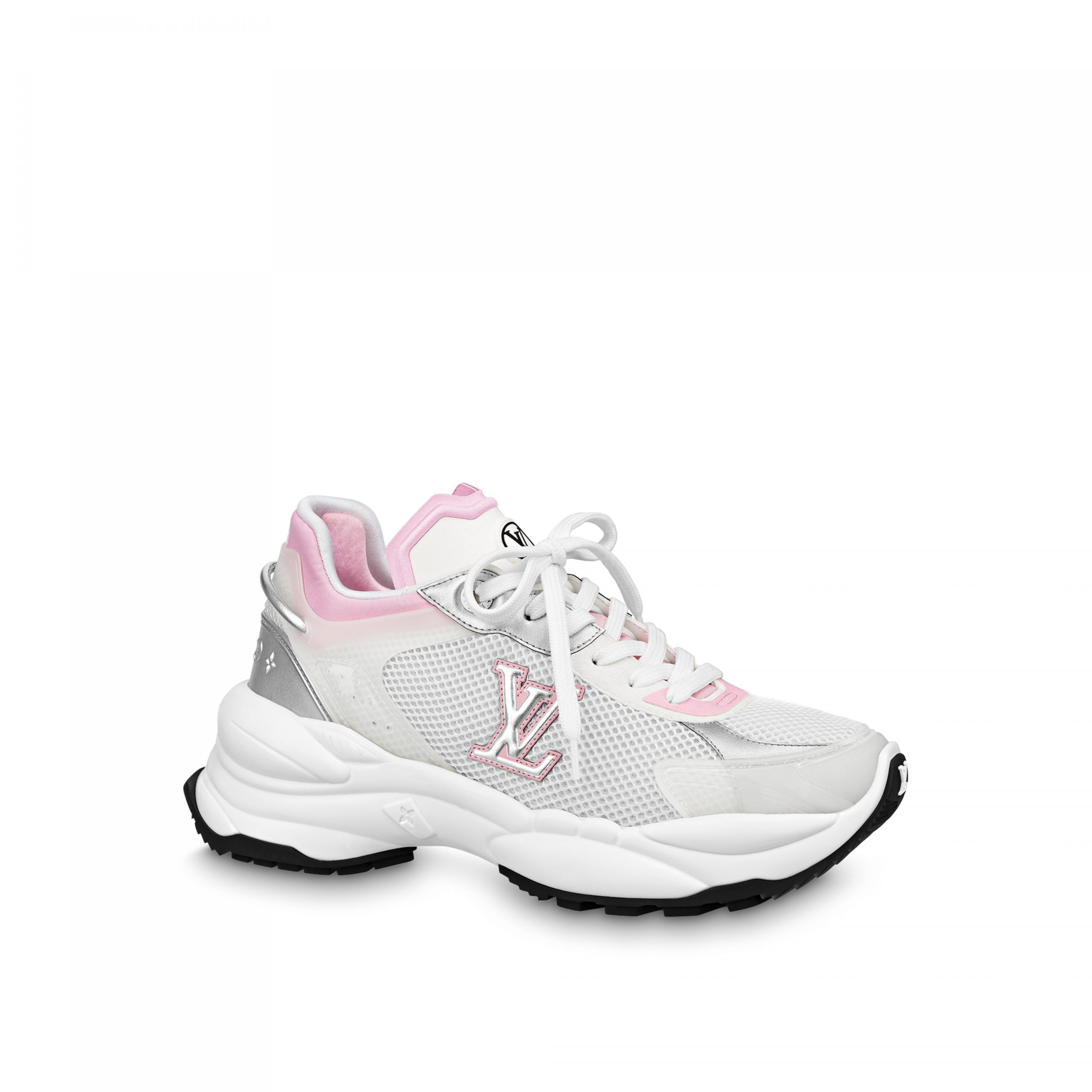 Louis Vuitton LV Run 55 Sneaker Monogram Flowers Pink 1ABVI3 Louis Vuitton LV Run 55 Sneaker Monogram Flowers Pink 1ABVI3