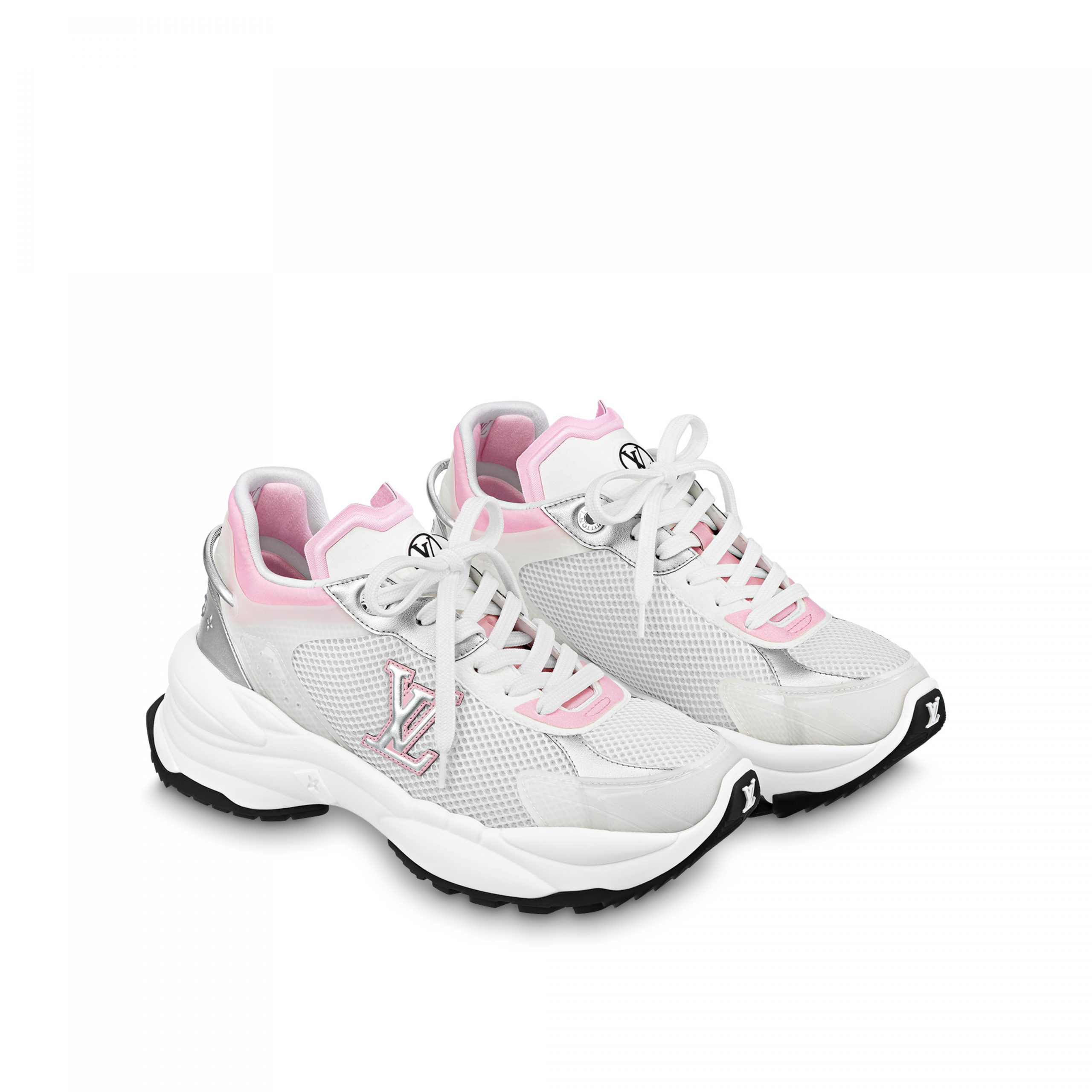 Louis Vuitton LV Run 55 Sneaker Monogram Flowers Pink 1ABVI3 Louis Vuitton LV Run 55 Sneaker Monogram Flowers Pink 1ABVI3