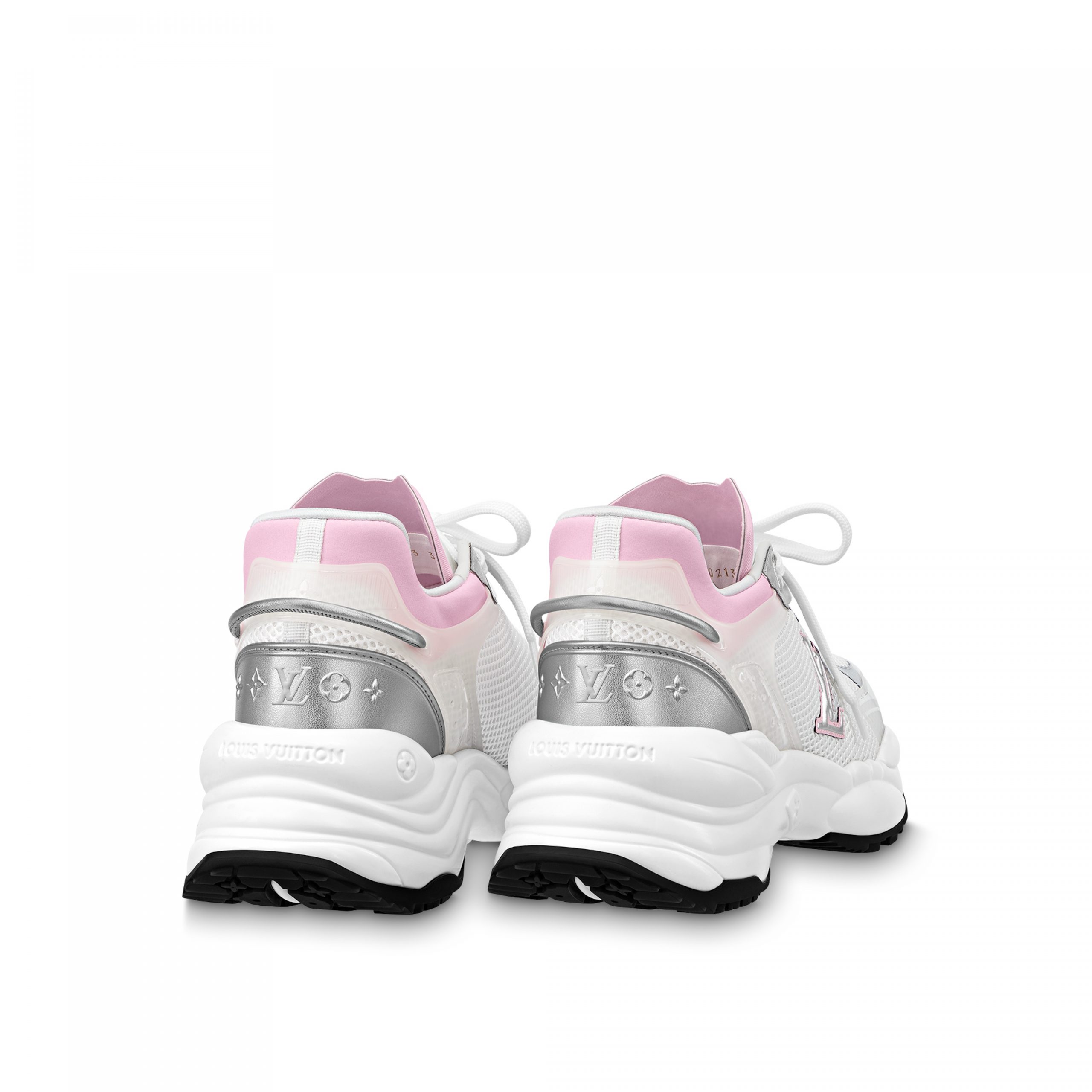 Louis Vuitton LV Run 55 Sneaker Monogram Flowers Pink 1ABVI3 Louis Vuitton LV Run 55 Sneaker Monogram Flowers Pink 1ABVI3