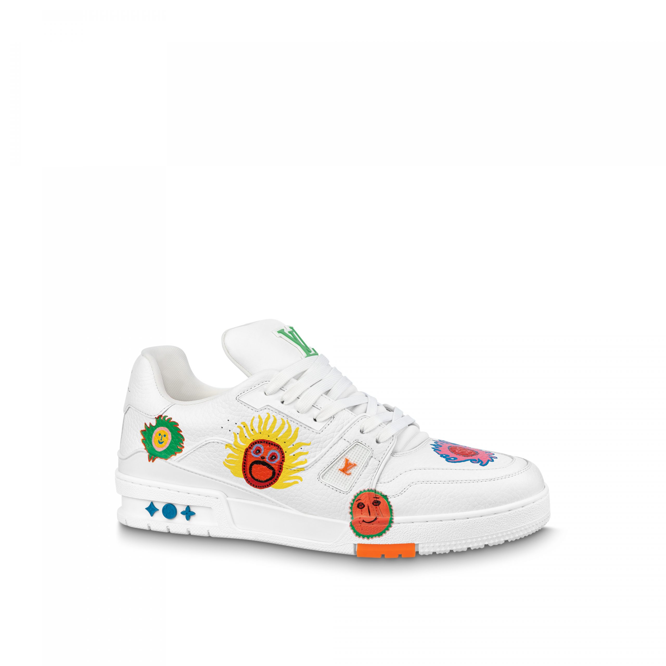 Louis Vuitton Trainer Sneaker LV x YK LV White 1ABD39 Louis Vuitton Trainer Sneaker LV x YK LV White 1ABD39