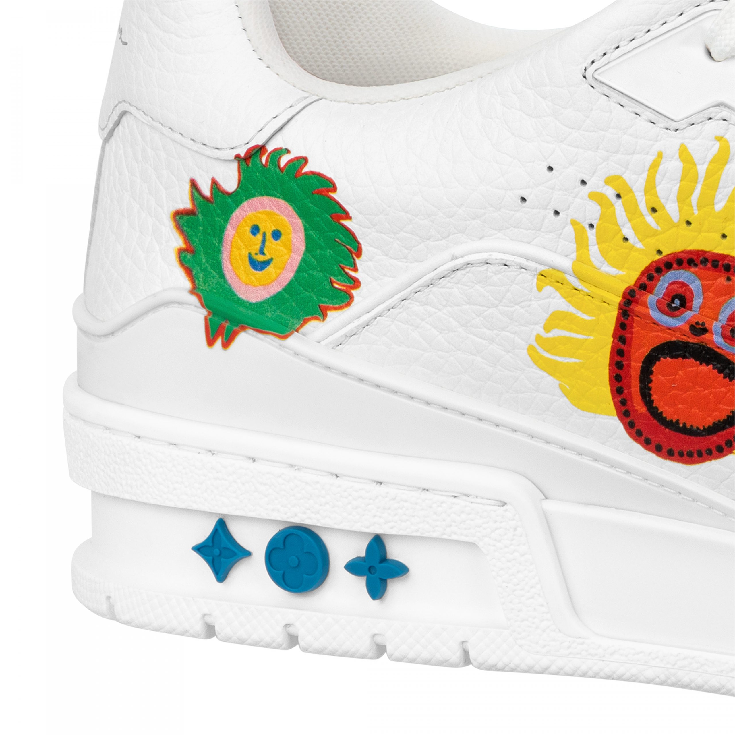 Louis Vuitton Trainer Sneaker LV x YK LV White 1ABD39 Louis Vuitton Trainer Sneaker LV x YK LV White 1ABD39