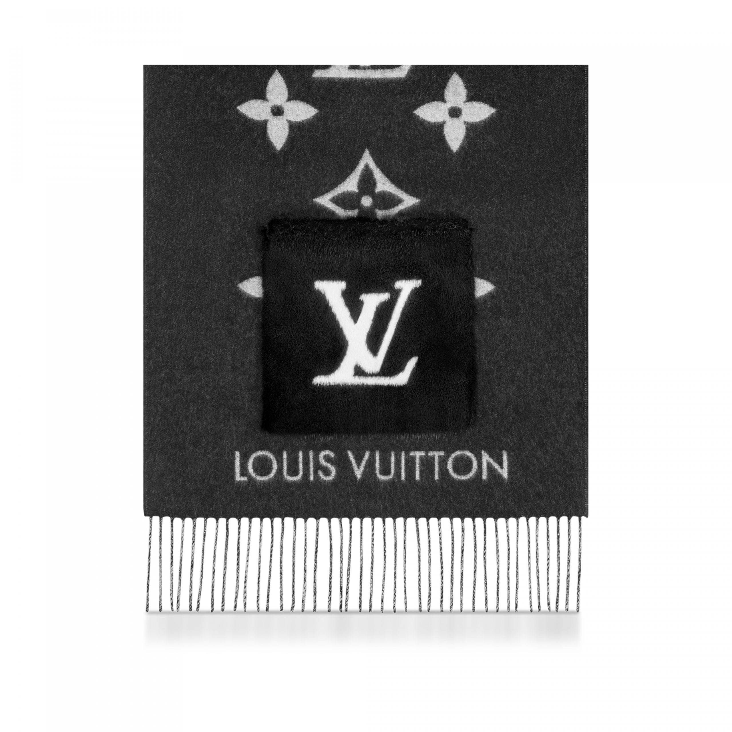 Louis Vuitton M74353 Cold Reykjavik Black Scarf Louis Vuitton M74353 Cold Reykjavik Black Scarf