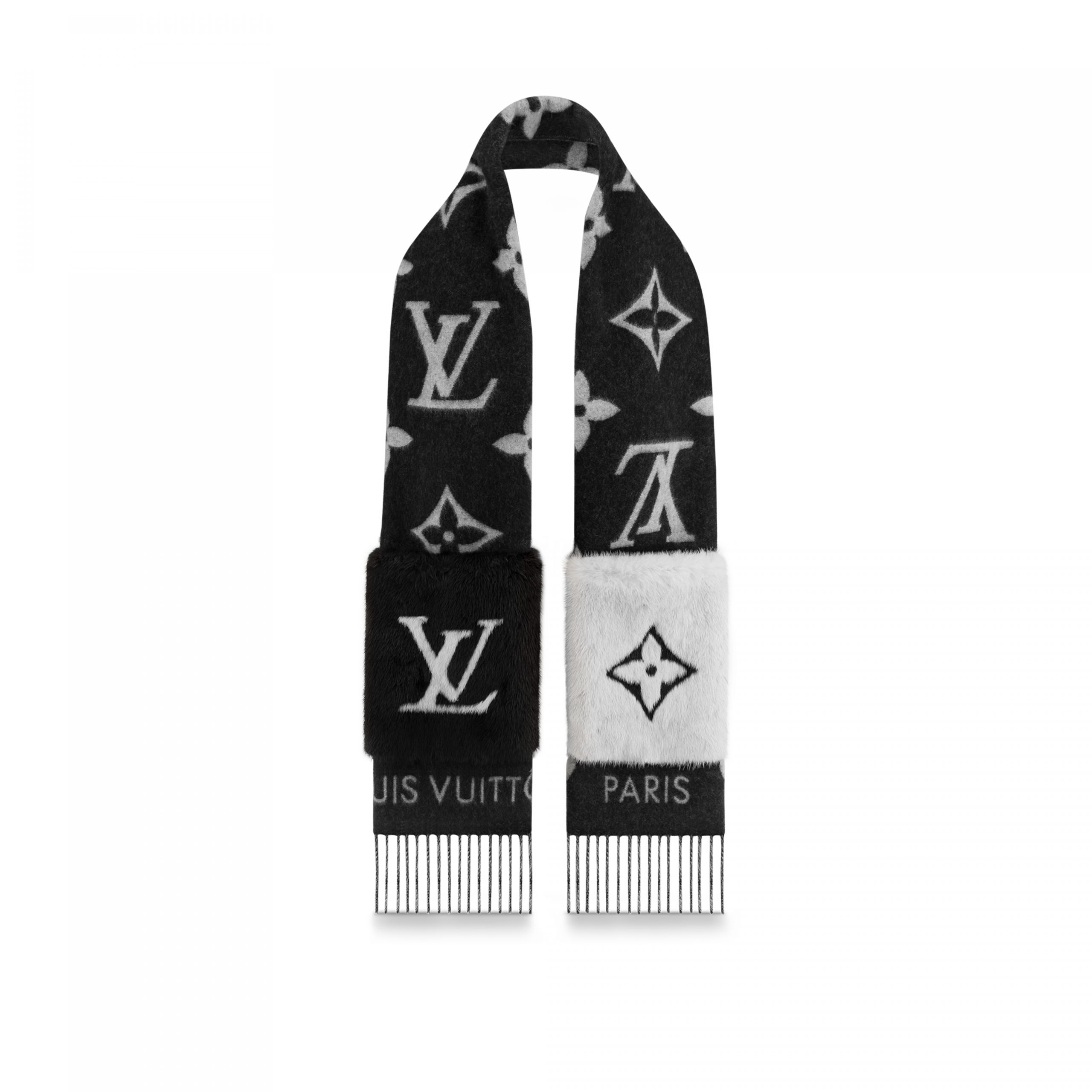 Louis Vuitton M74353 Cold Reykjavik Black Scarf Louis Vuitton M74353 Cold Reykjavik Black Scarf