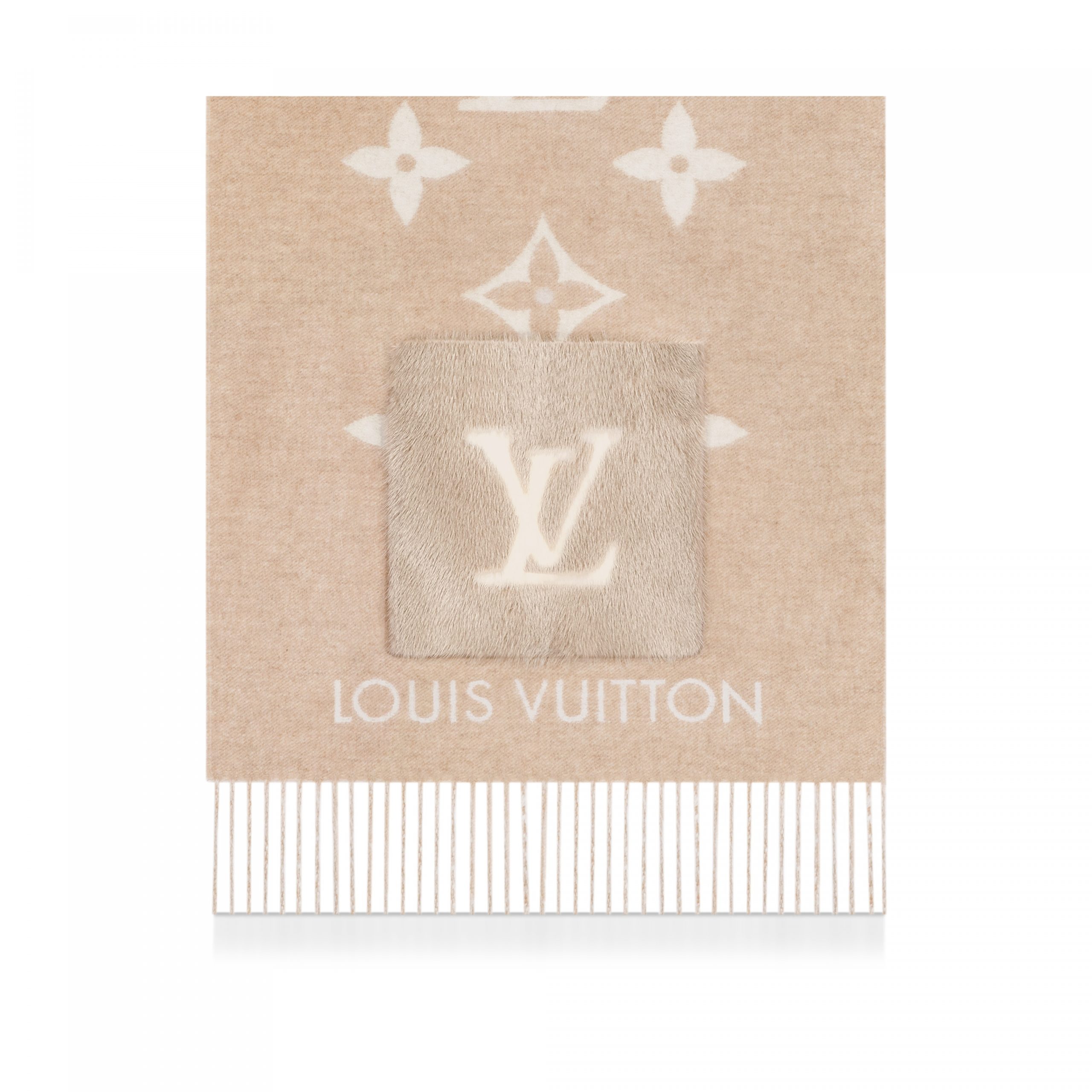Louis Vuitton M74354 Cold Reykjavik Beige Scarf Louis Vuitton M74354 Cold Reykjavik Beige Scarf