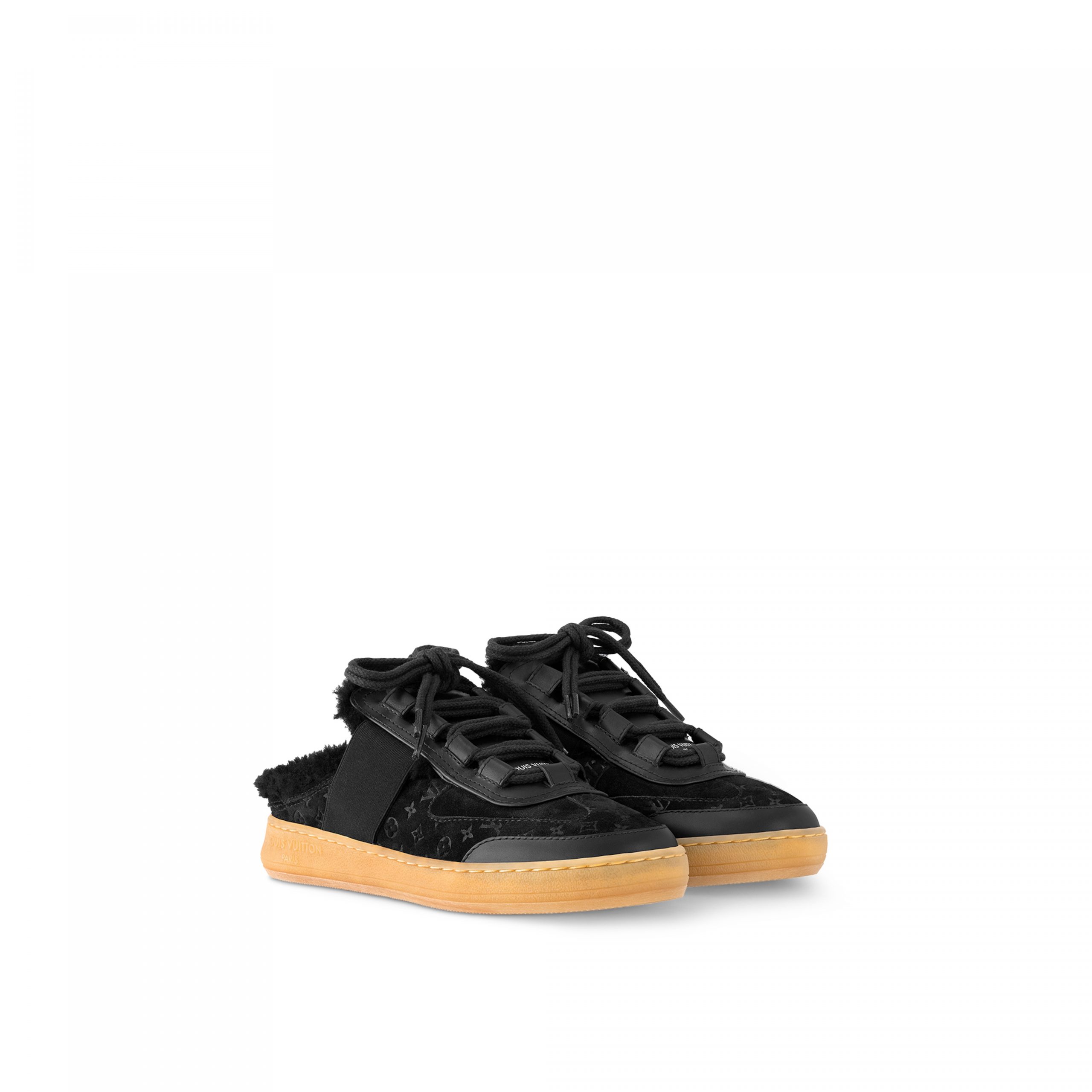 Louis Vuitton Lous Open Back Sneaker Black 1ACAE7 Louis Vuitton Lous Open Back Sneaker Black 1ACAE7