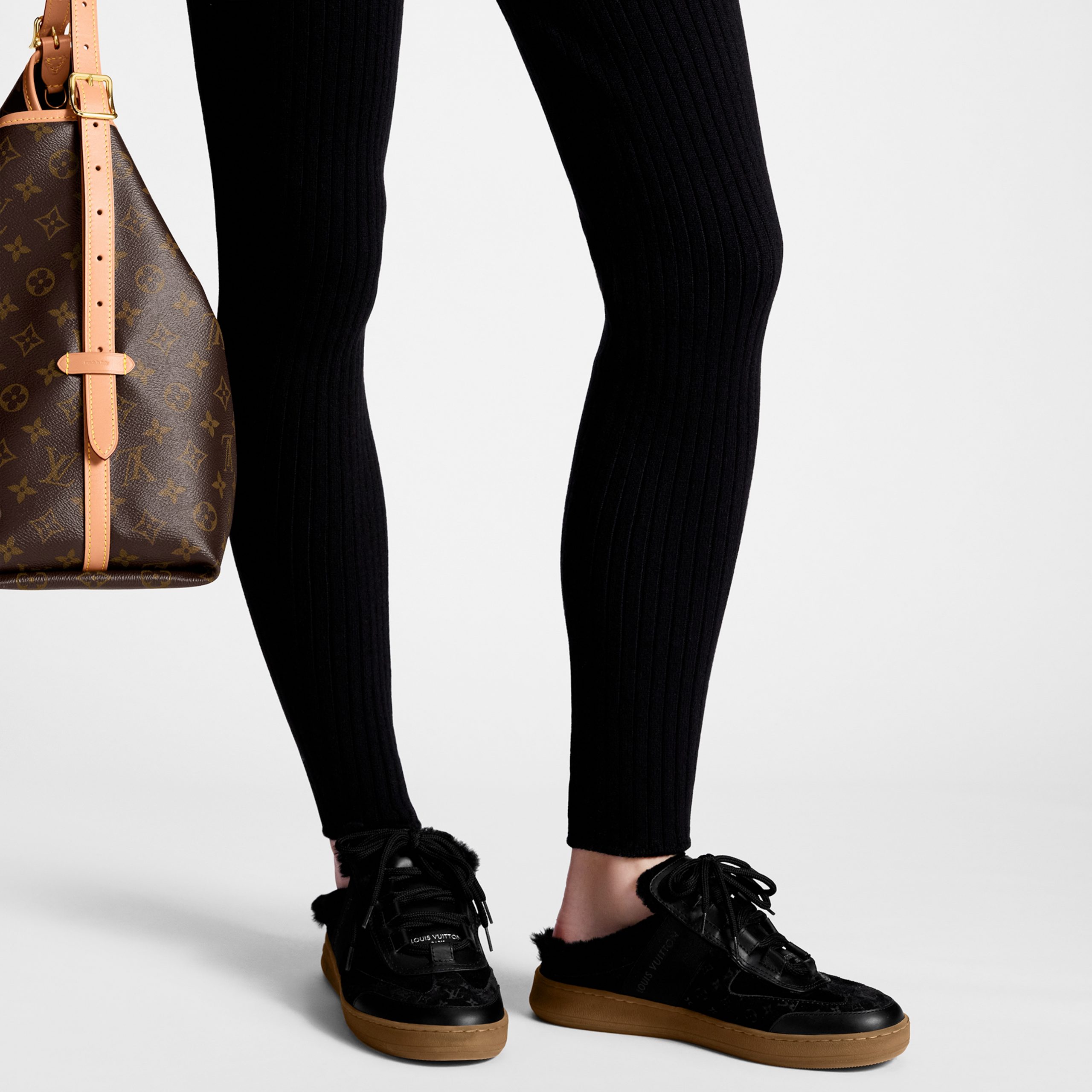 Louis Vuitton Lous Open Back Sneaker Black 1ACAE7 Louis Vuitton Lous Open Back Sneaker Black 1ACAE7