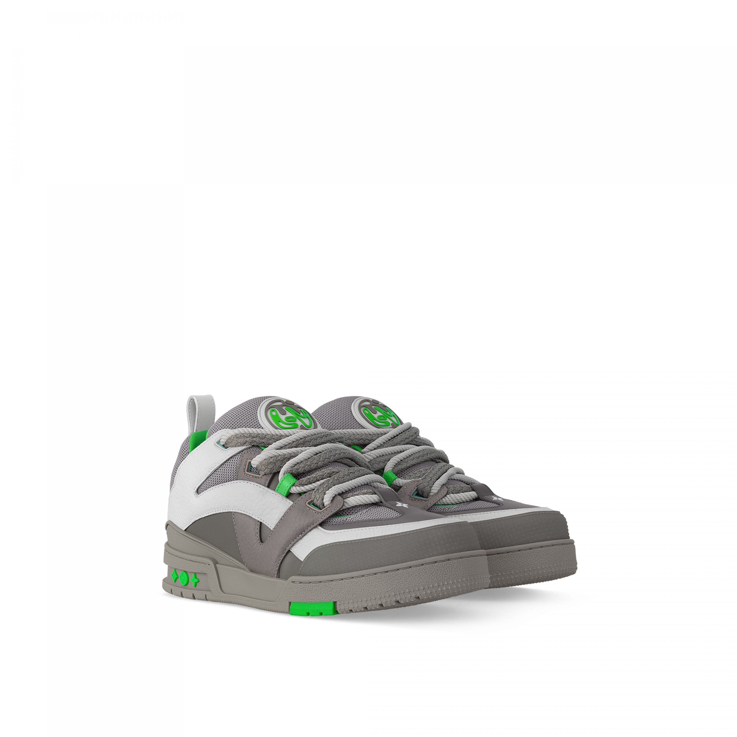 Louis Vuitton LV Skate Sneaker Monogram Flowers Grey 1ABZ4R Louis Vuitton LV Skate Sneaker Monogram Flowers Grey 1ABZ4R