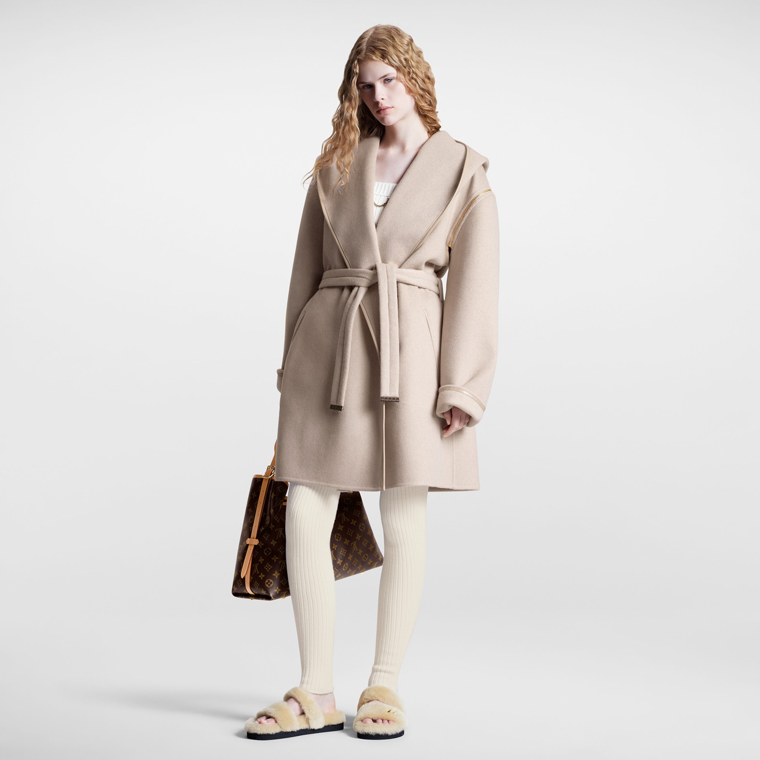 Louis Vuitton Flight Mode LV Sunset Comfort Flat Mule Natural 1AC70R Louis Vuitton Flight Mode LV Sunset Comfort Flat Mule Natural 1AC70R