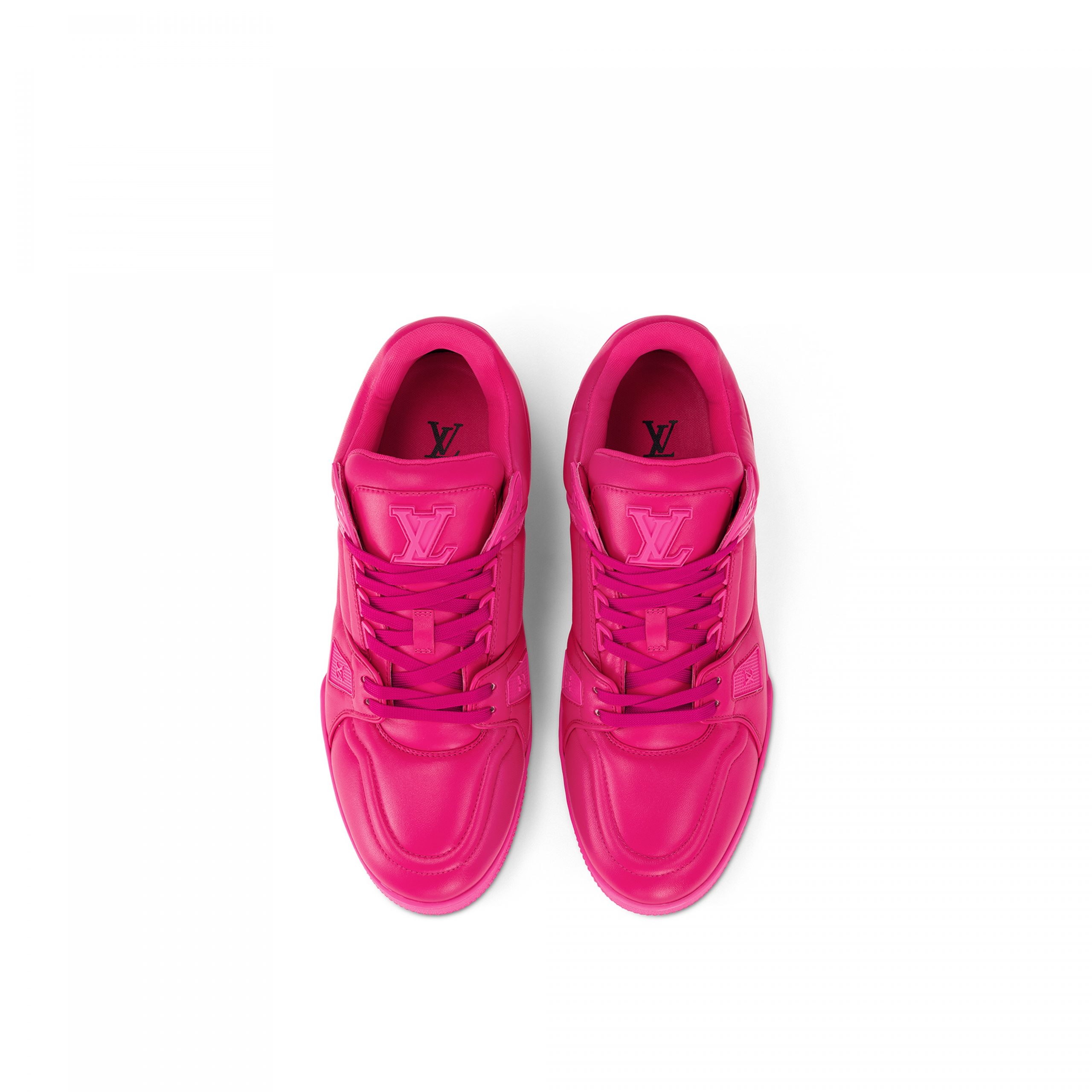Louis Vuitton LV Trainer Sneaker Calf leather Fuchsia 1AC5CB Louis Vuitton LV Trainer Sneaker Calf leather Fuchsia 1AC5CB