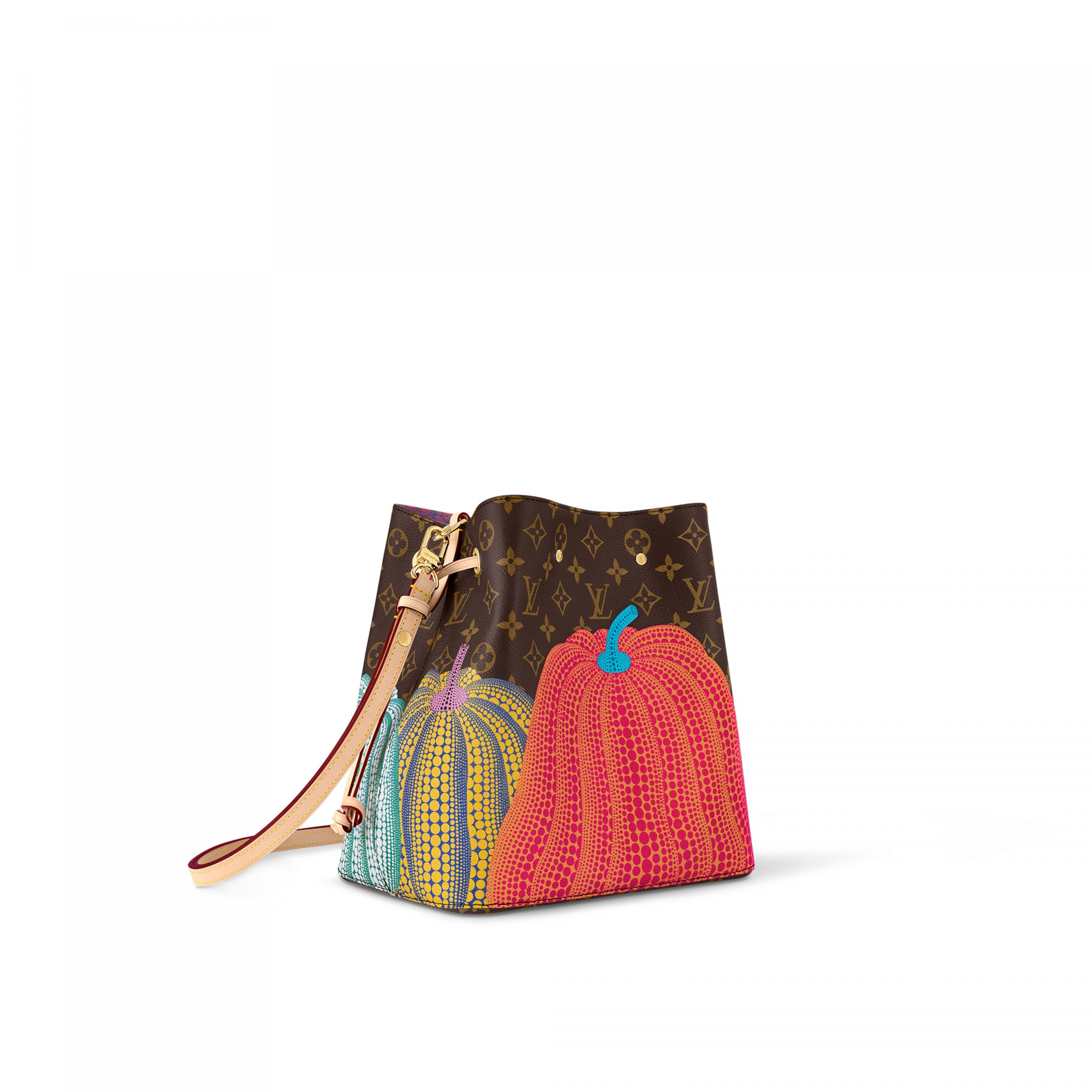 Louis Vuitton M46473 LV x YK Pumpkin Prin Néonoé MM Louis Vuitton M46473 LV x YK Pumpkin Prin Néonoé MM
