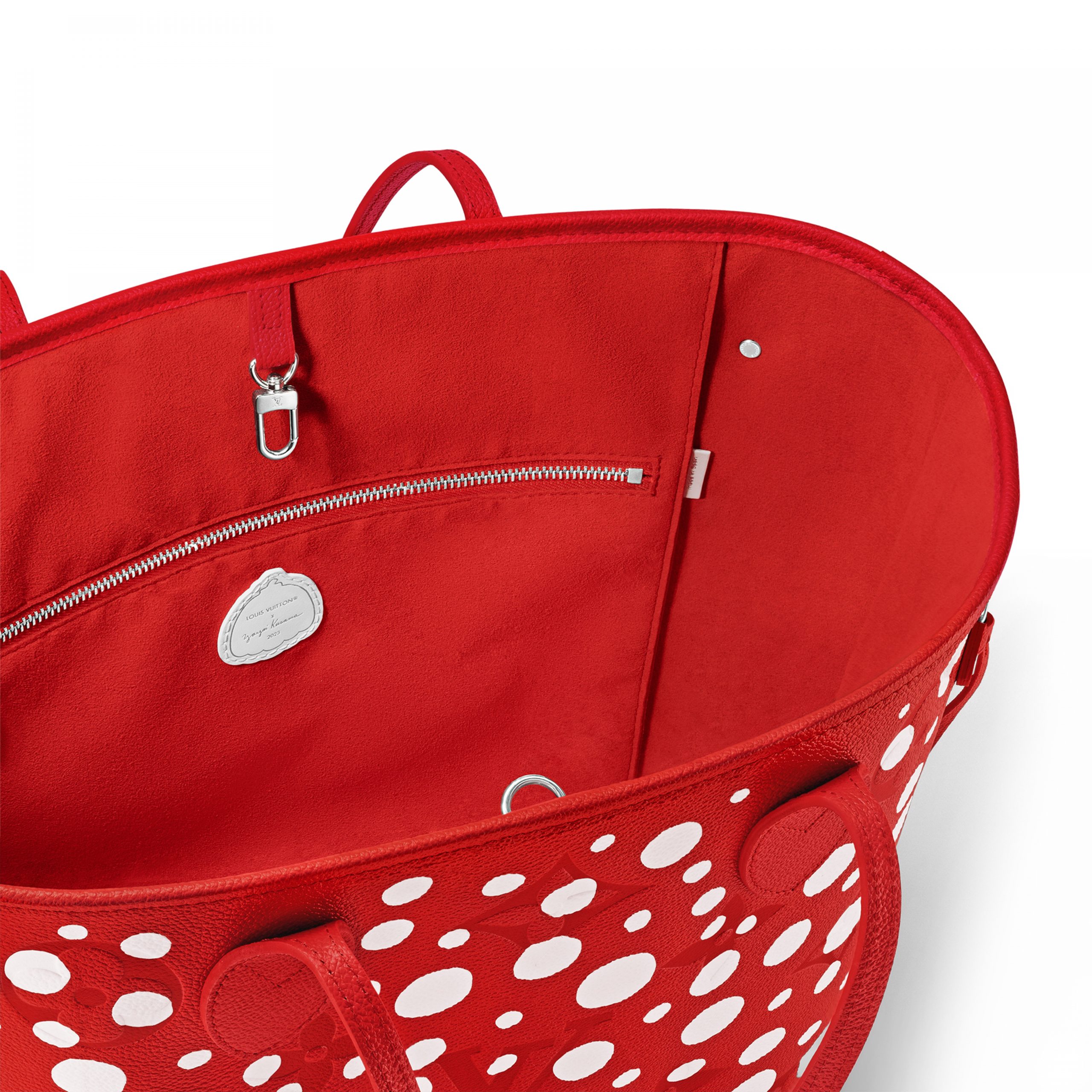 Louis Vuitton LV x YK Neverfull MM M46422 Rouge Blanc Louis Vuitton LV x YK Neverfull MM M46422 Rouge Blanc