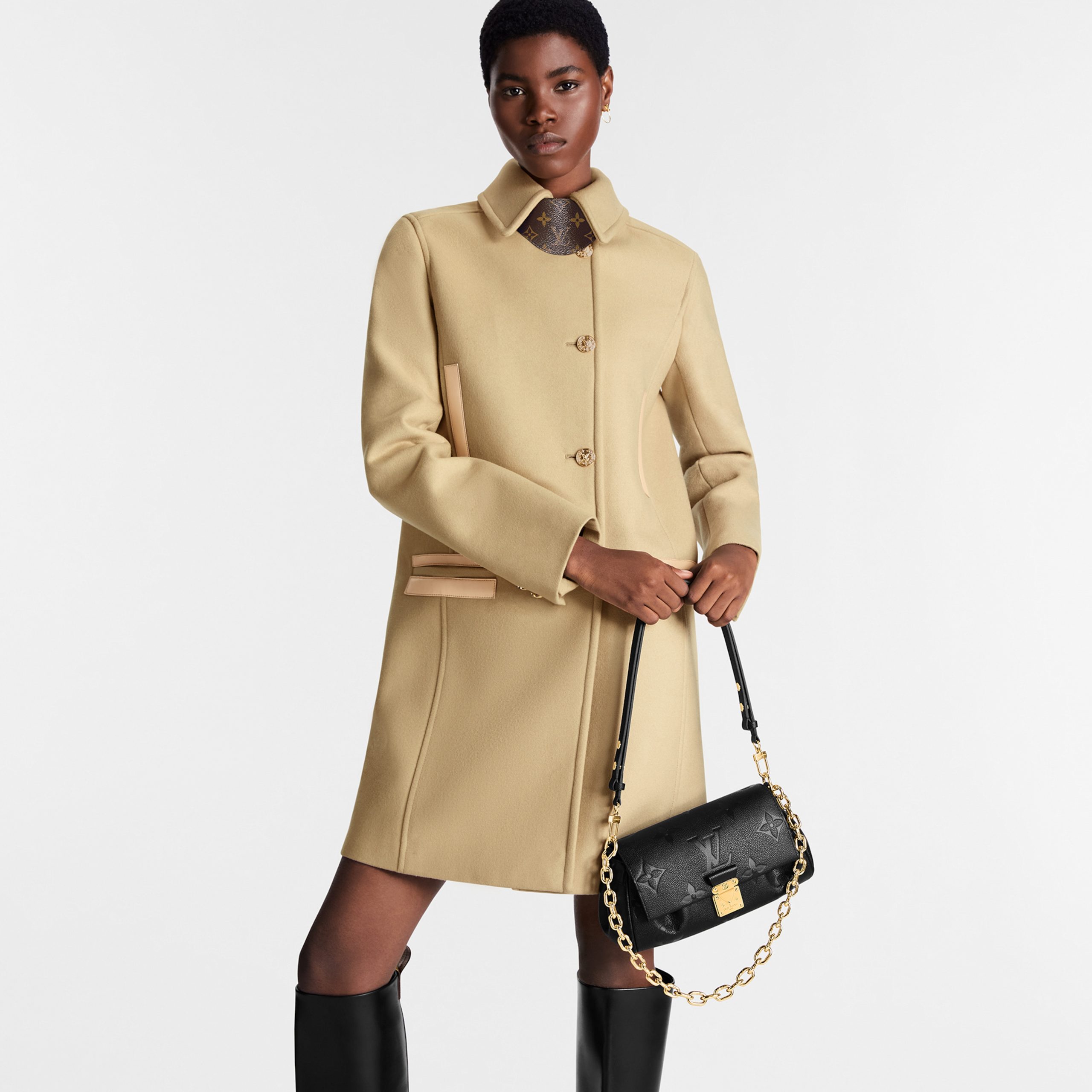 Louis Vuitton M45813 Favorite Monogram Empreinte Leather Black Louis Vuitton M45813 Favorite Monogram Empreinte Leather Black