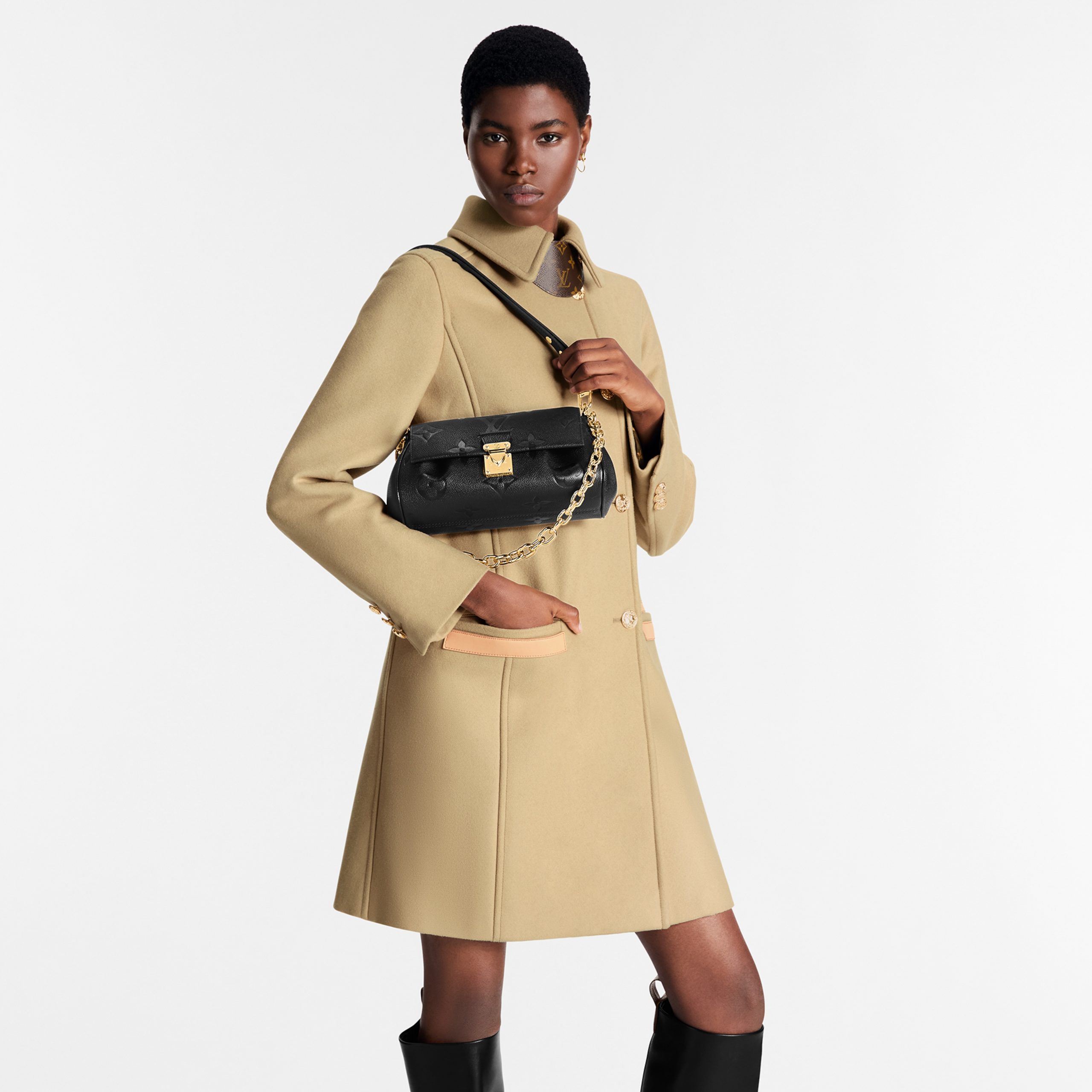 Louis Vuitton M45813 Favorite Monogram Empreinte Leather Black Louis Vuitton M45813 Favorite Monogram Empreinte Leather Black