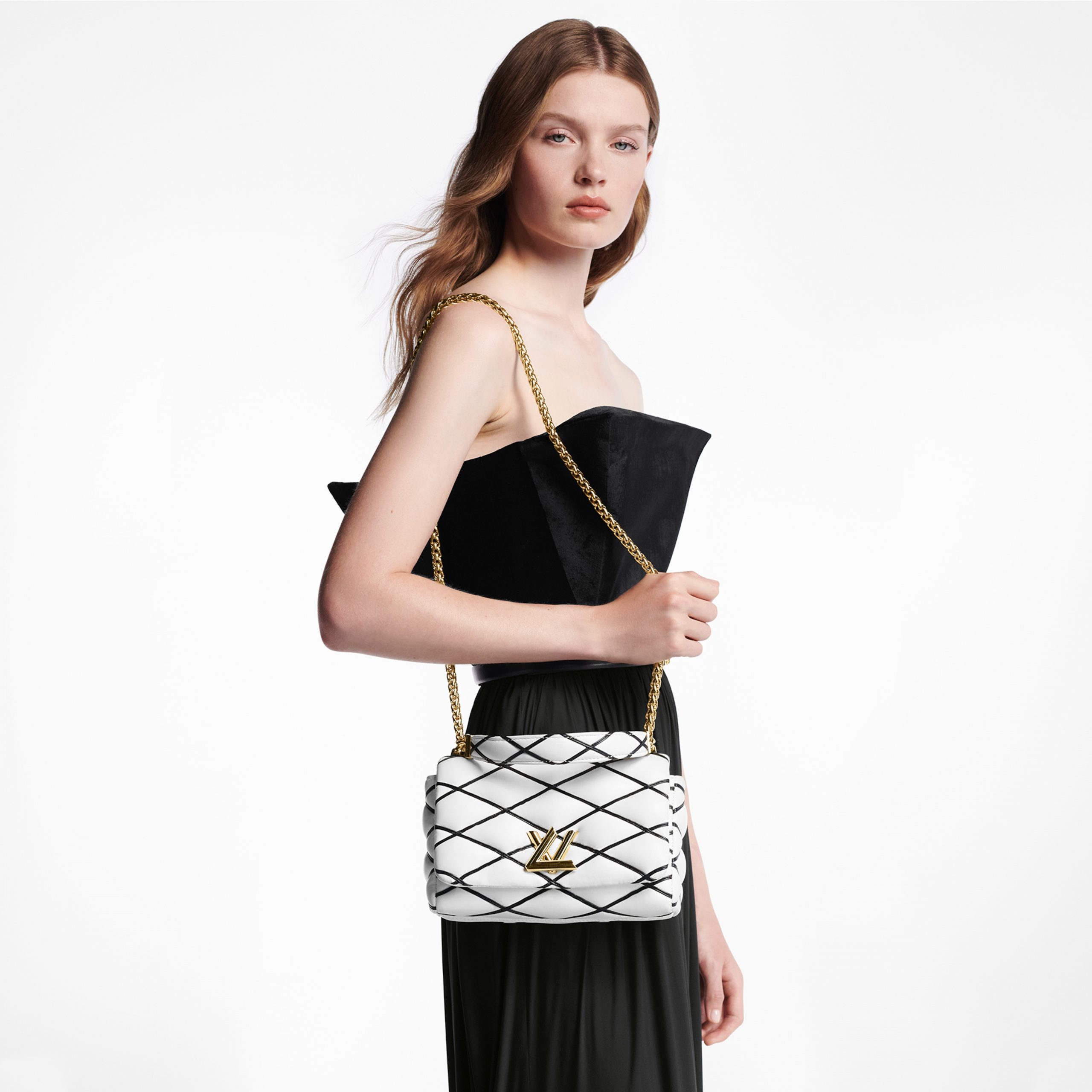 Louis Vuitton M22890 GO-14 MM White/Black