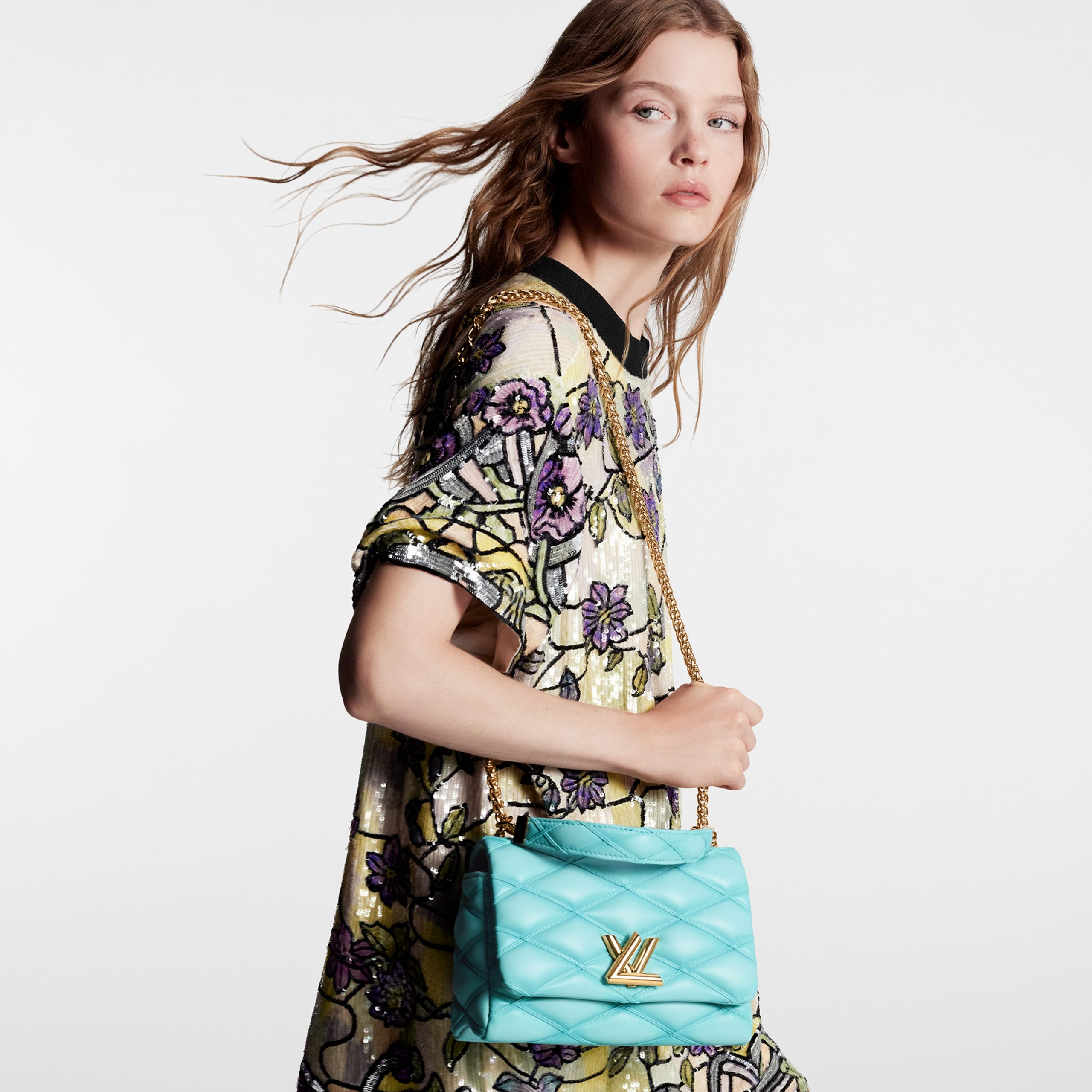 Louis Vuitton M24185 GO-14 MM Lagoon Turquoise Louis Vuitton M24185 GO-14 MM Lagoon Turquoise