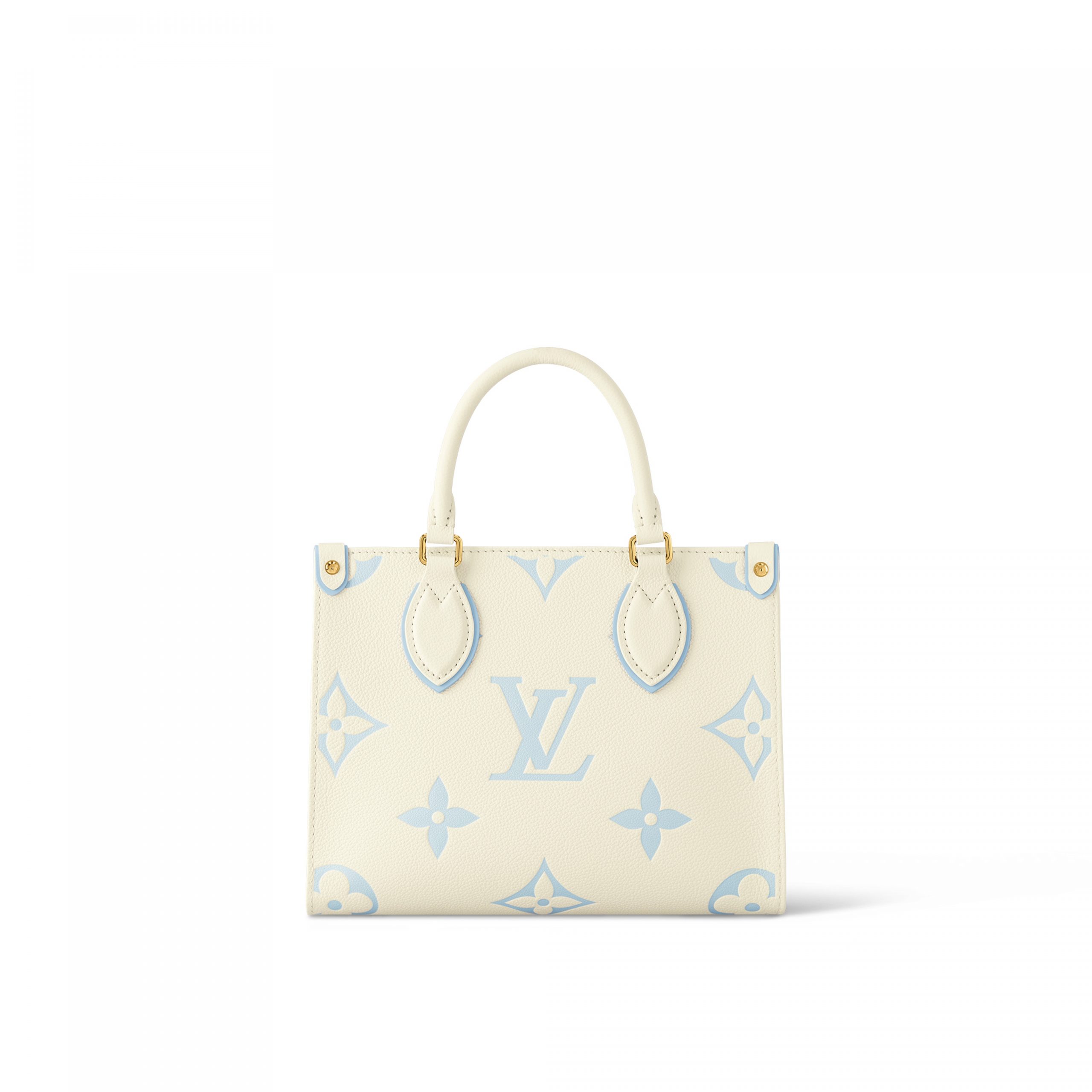 Louis Vuitton M46833 OnTheGo PM Latte/Candy Blue Louis Vuitton M46833 OnTheGo PM Latte/Candy Blue