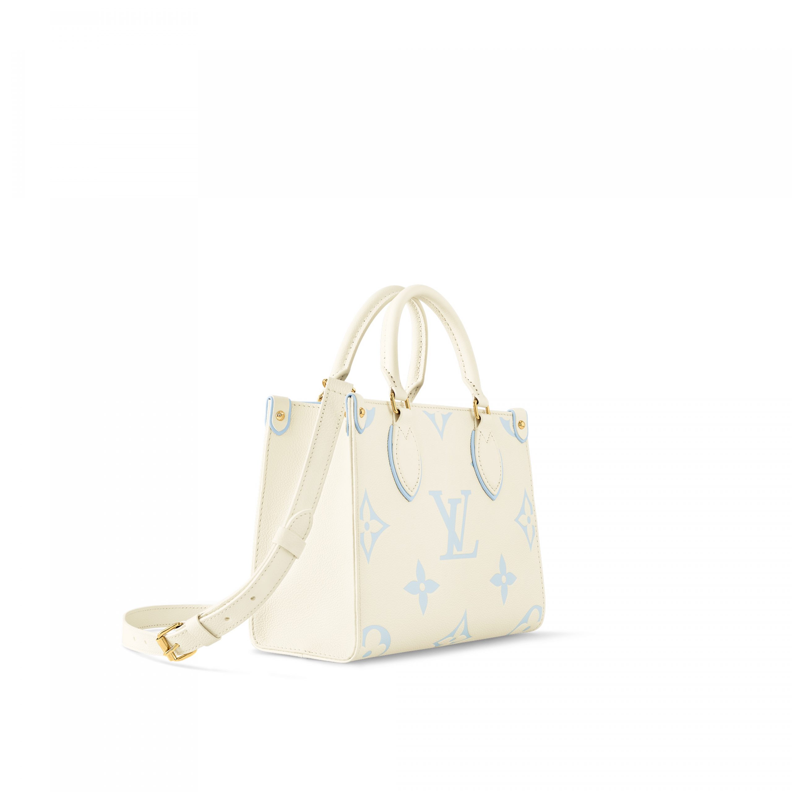 Louis Vuitton M46833 OnTheGo PM Latte/Candy Blue Louis Vuitton M46833 OnTheGo PM Latte/Candy Blue