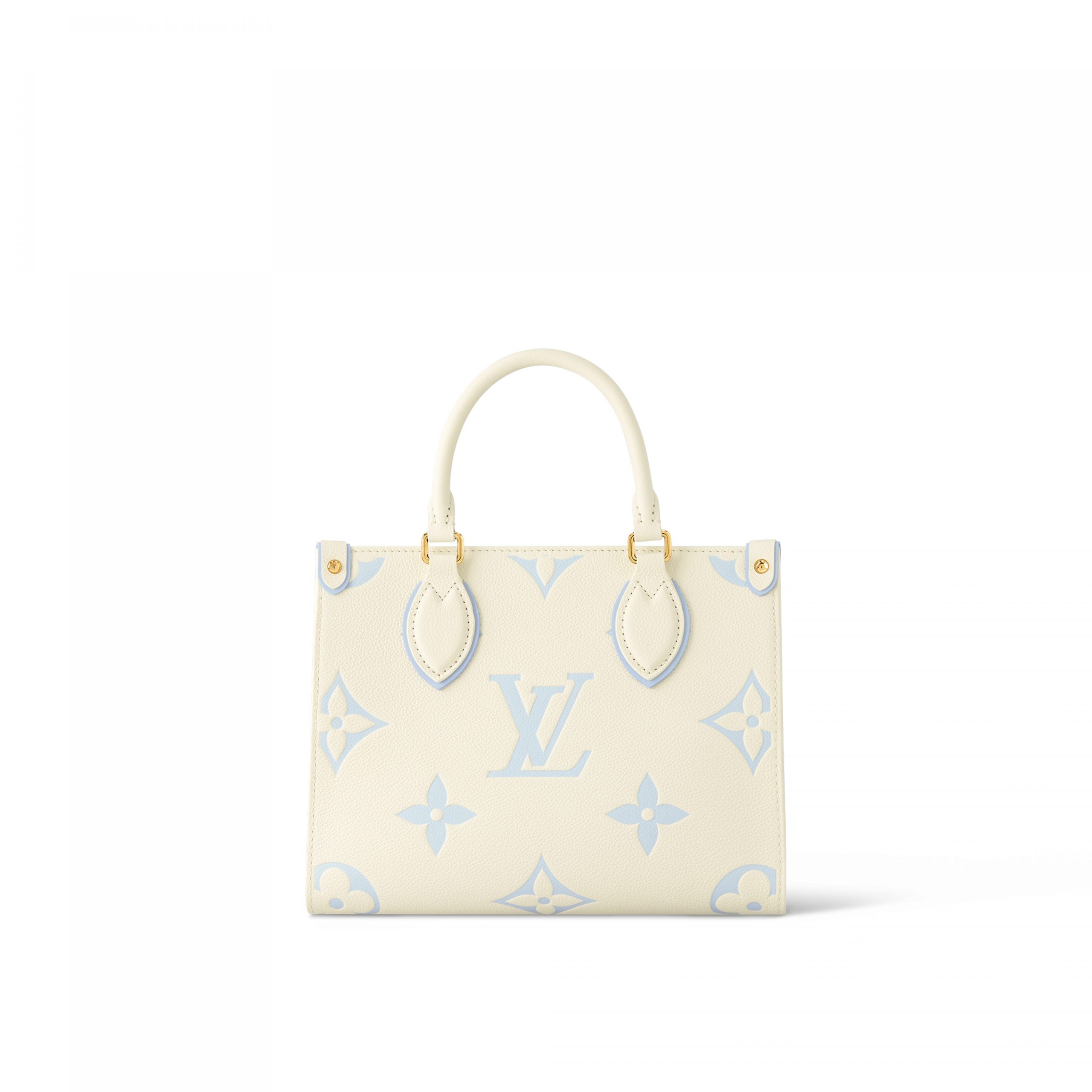 Louis Vuitton M46833 OnTheGo PM Latte/Candy Blue Louis Vuitton M46833 OnTheGo PM Latte/Candy Blue