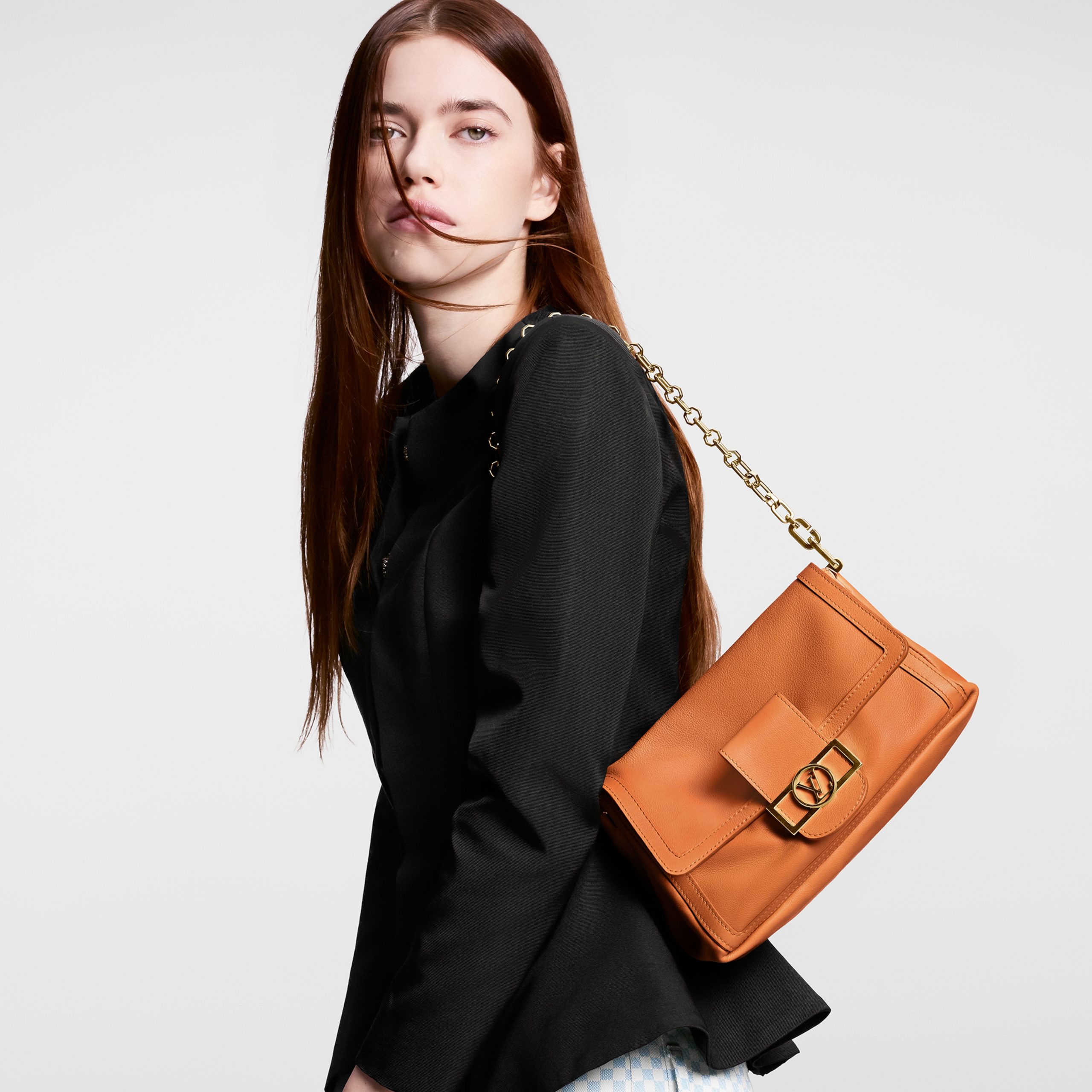 Louis Vuitton M25048 Dauphine Soft MM Orange Louis Vuitton M25048 Dauphine Soft MM Orange