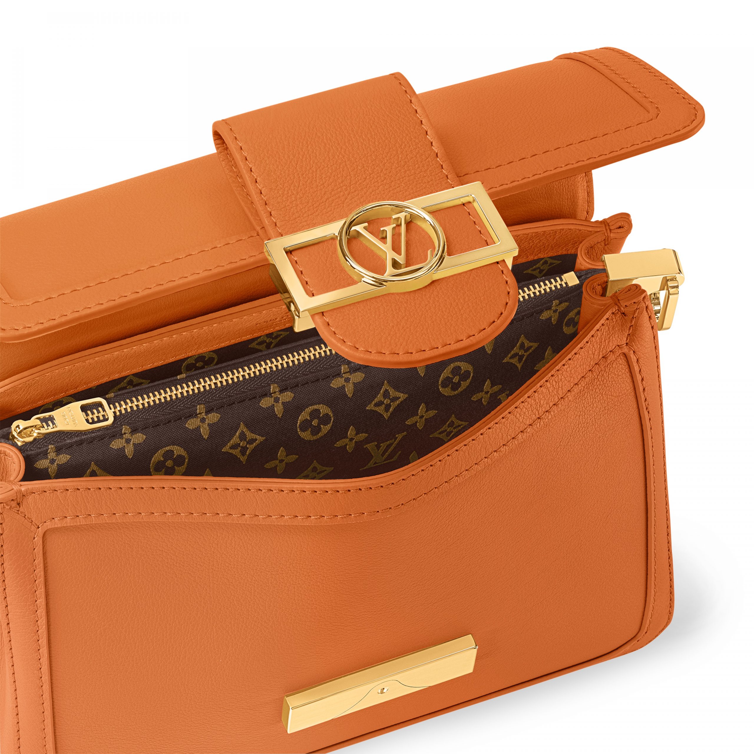 Louis Vuitton M25048 Dauphine Soft MM Orange Louis Vuitton M25048 Dauphine Soft MM Orange