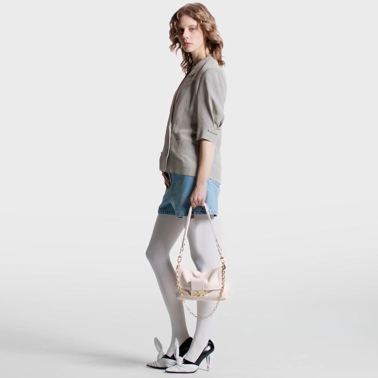 Louis Vuitton M25050 Dauphine Soft MM White Louis Vuitton M25050 Dauphine Soft MM White