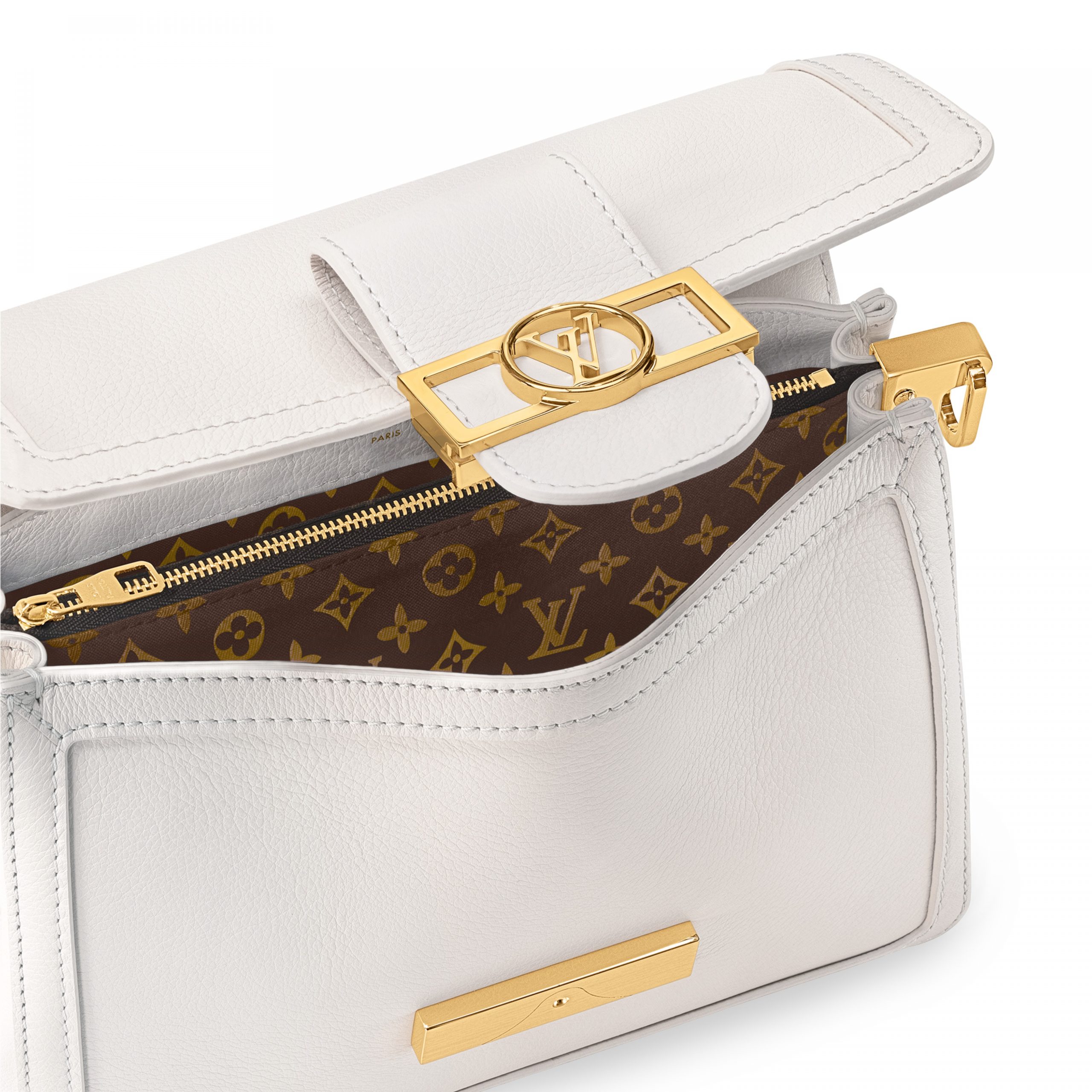 Louis Vuitton M25050 Dauphine Soft MM White Louis Vuitton M25050 Dauphine Soft MM White