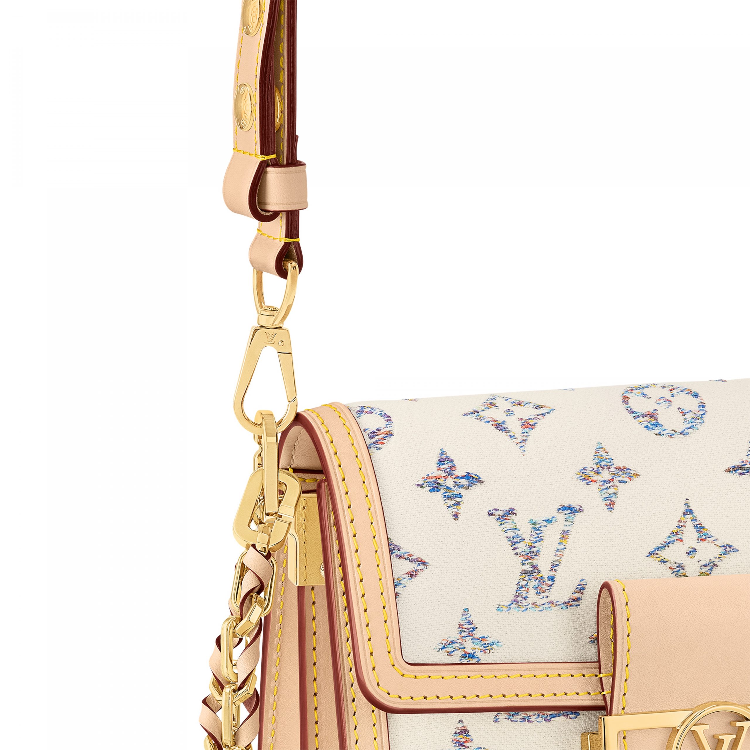 Louis Vuitton M24841 Mini Dauphine Multicolor Beige Louis Vuitton M24841 Mini Dauphine Multicolor Beige