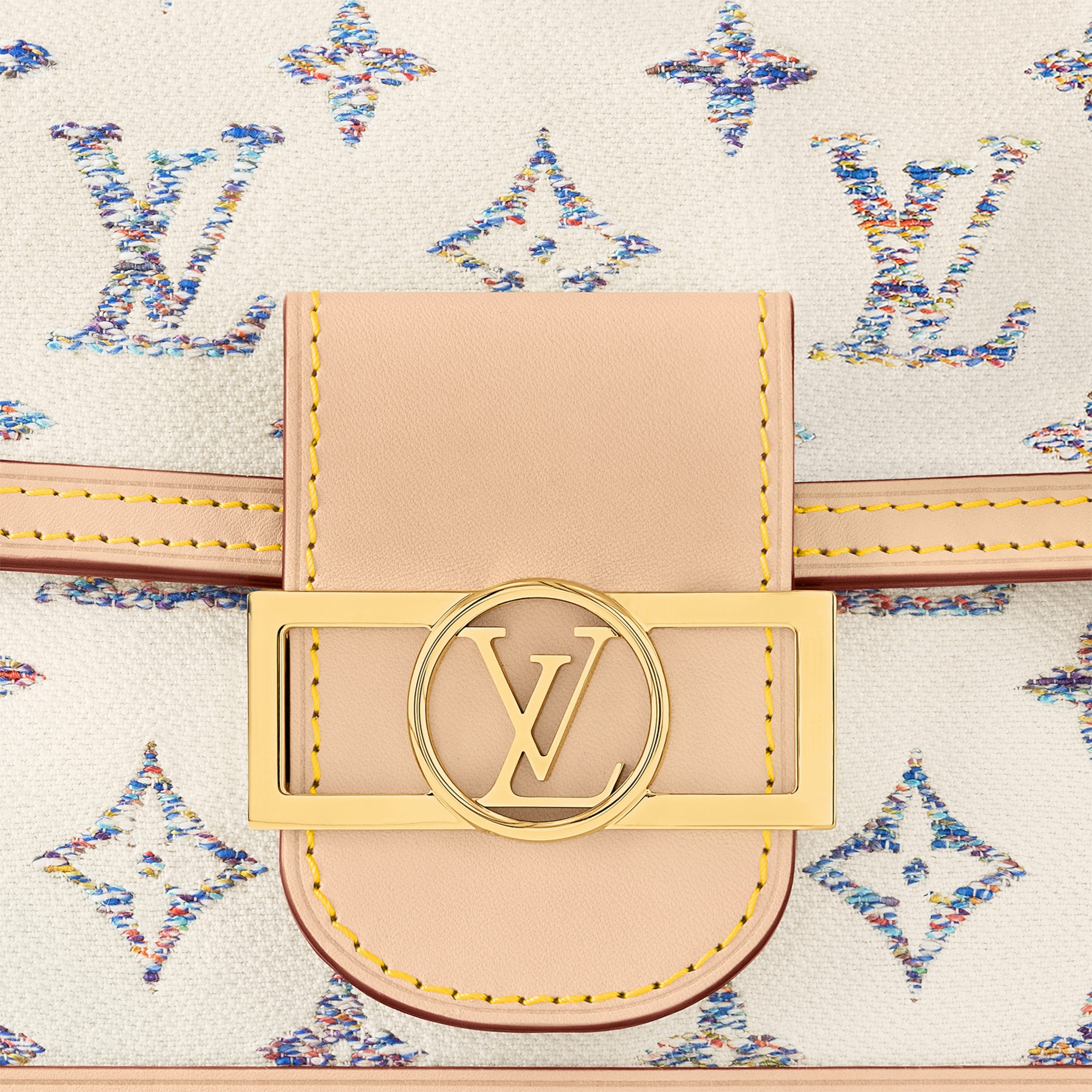 Louis Vuitton M24841 Mini Dauphine Multicolor Beige Louis Vuitton M24841 Mini Dauphine Multicolor Beige