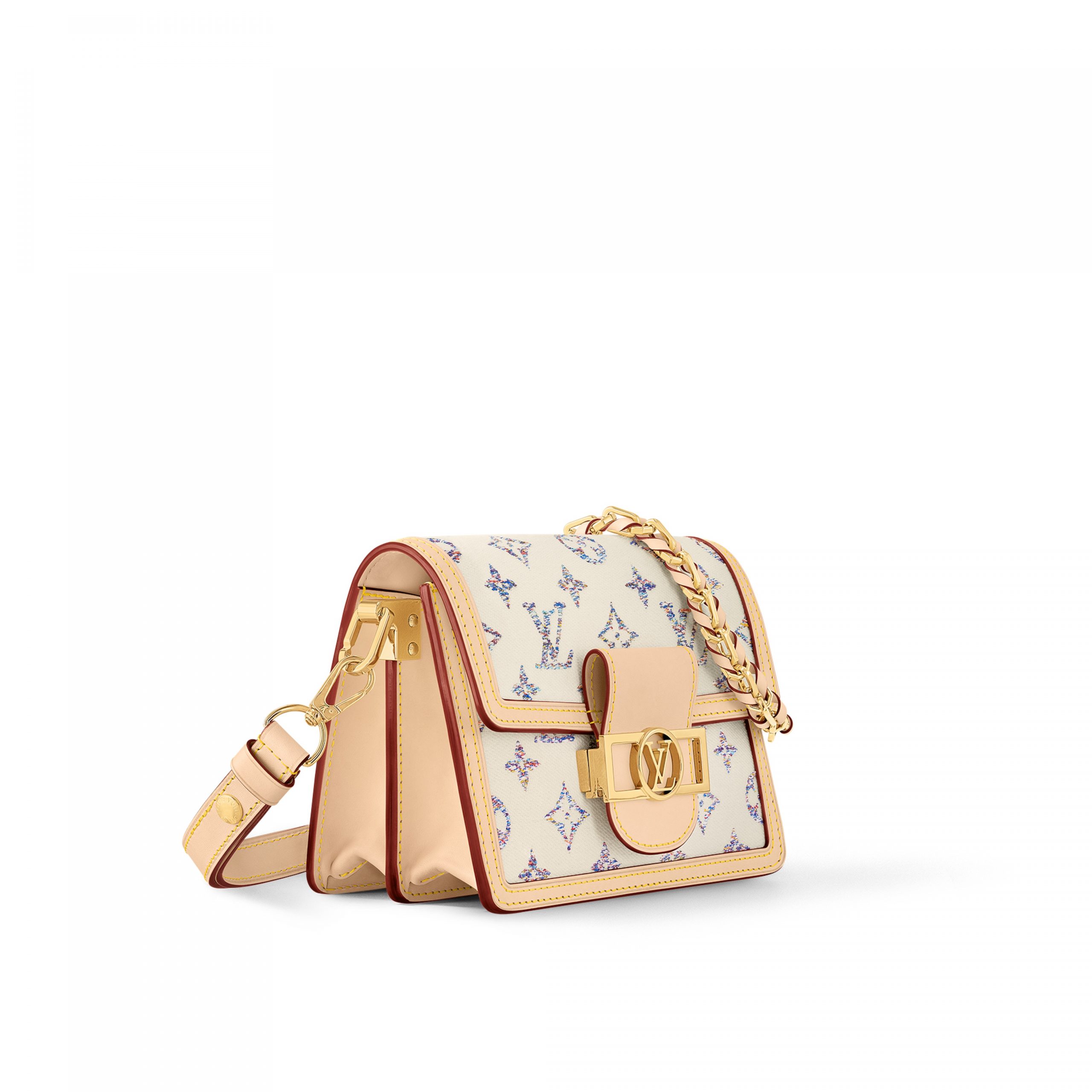 Louis Vuitton M24841 Mini Dauphine Multicolor Beige Louis Vuitton M24841 Mini Dauphine Multicolor Beige