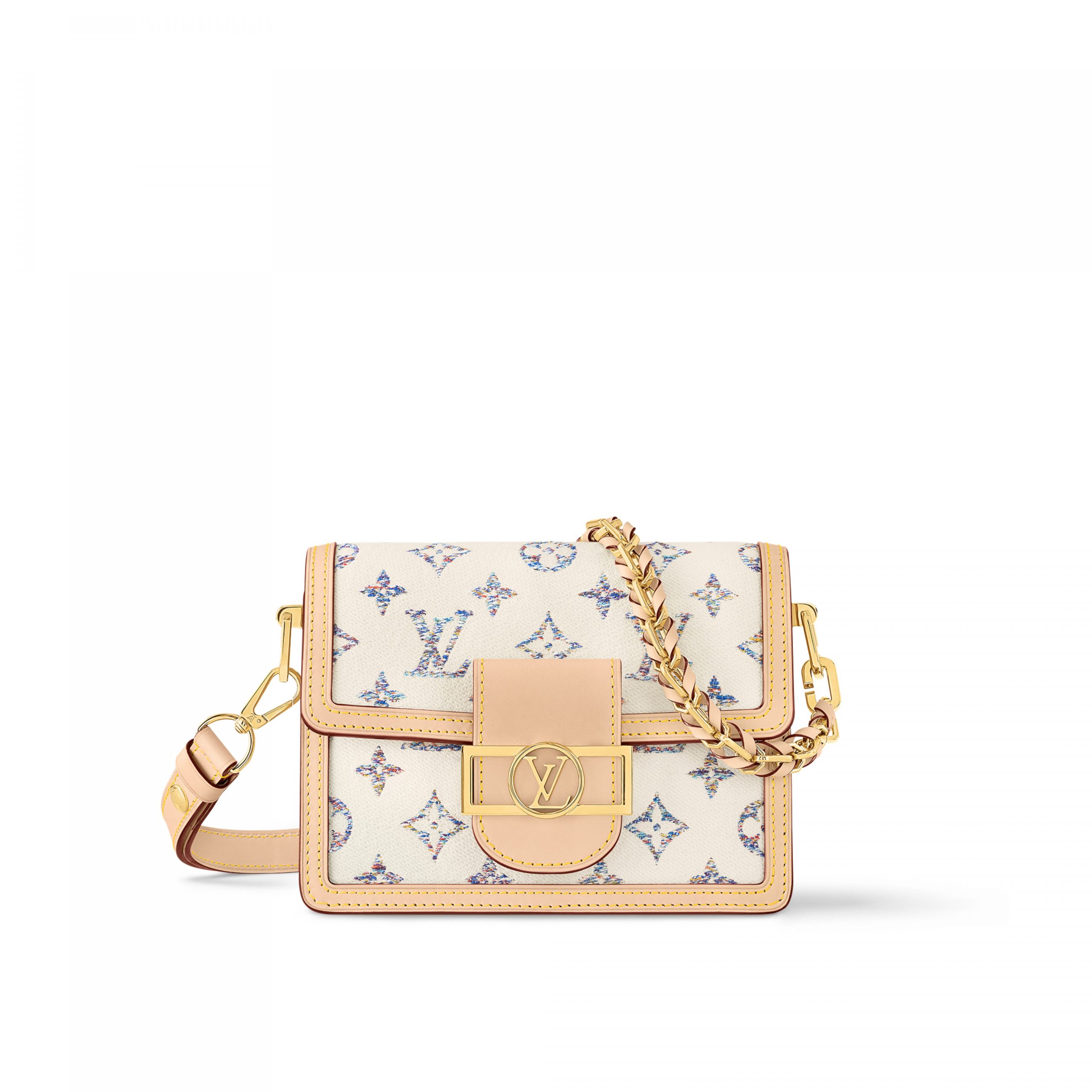 Louis Vuitton M24841 Mini Dauphine Multicolor Beige Louis Vuitton M24841 Mini Dauphine Multicolor Beige