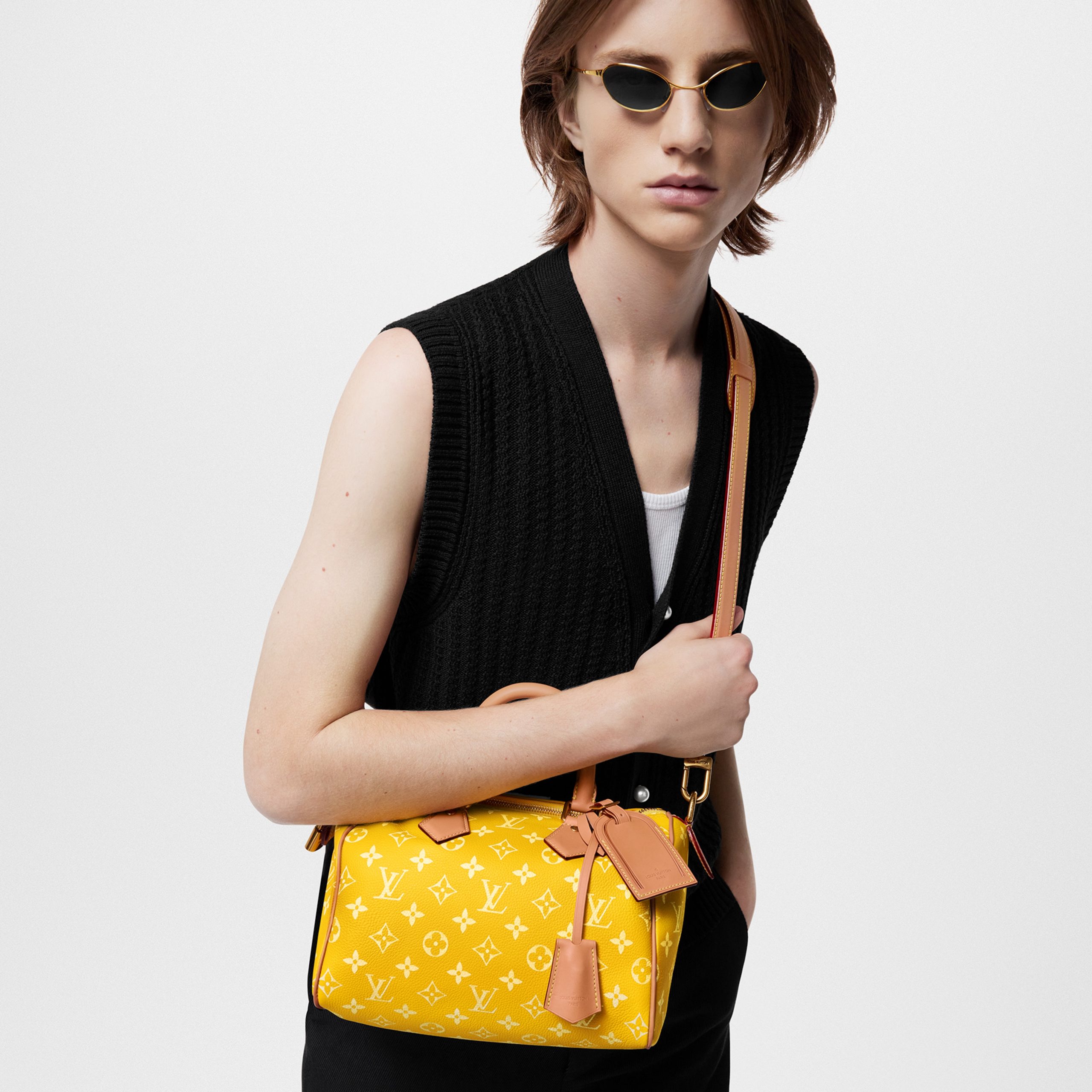 Louis Vuitton M24426 Speedy P9 Bandoulière 25 Yellow Louis Vuitton M24426 Speedy P9 Bandoulière 25 Yellow